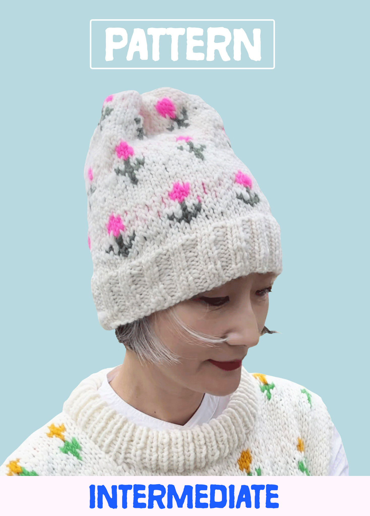 Cute stranded colorwork beanie Knitting Project | Digital  display picture 2