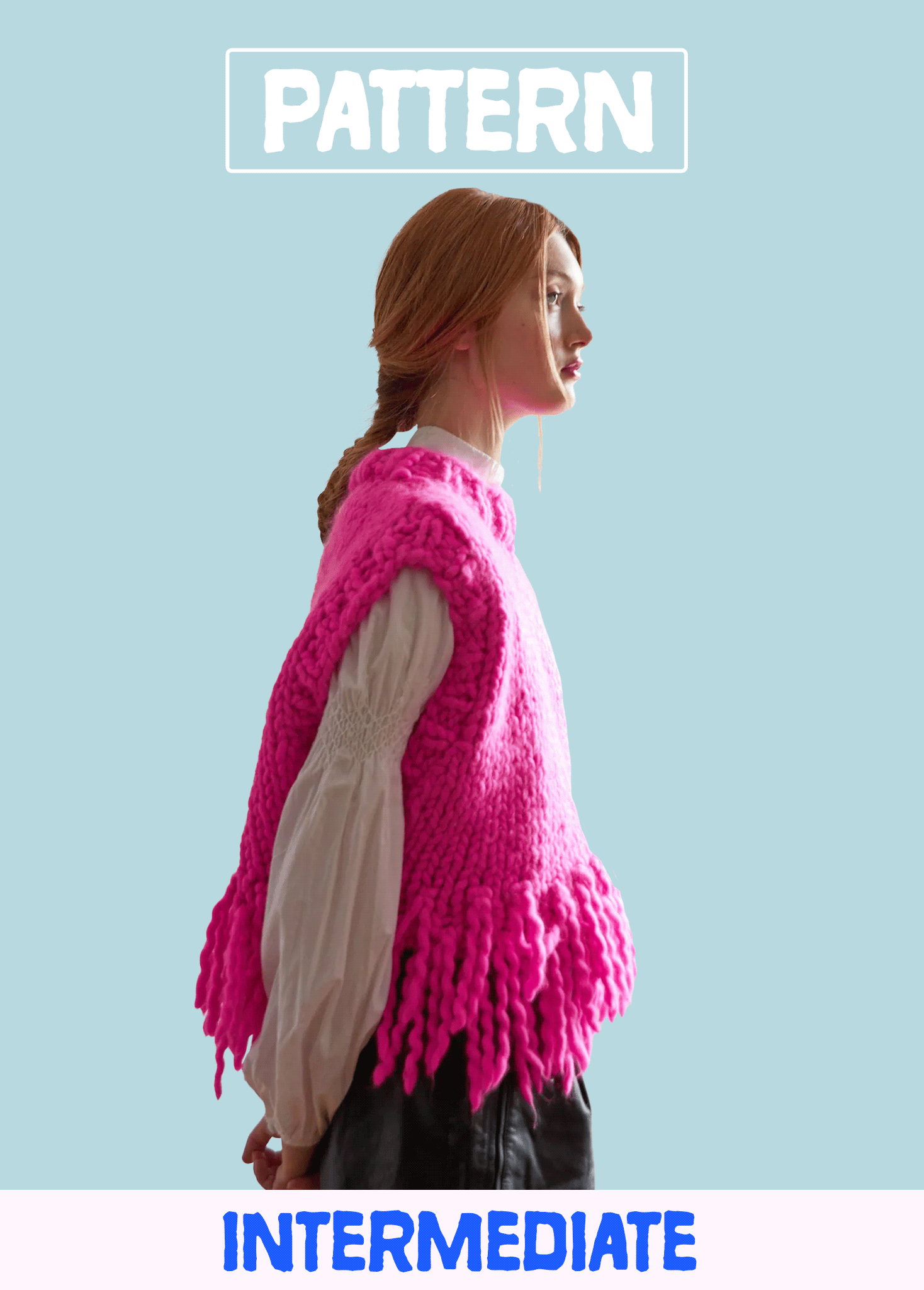 Fringe Vest PATTERN- Merino No. 5 – Loopy Mango