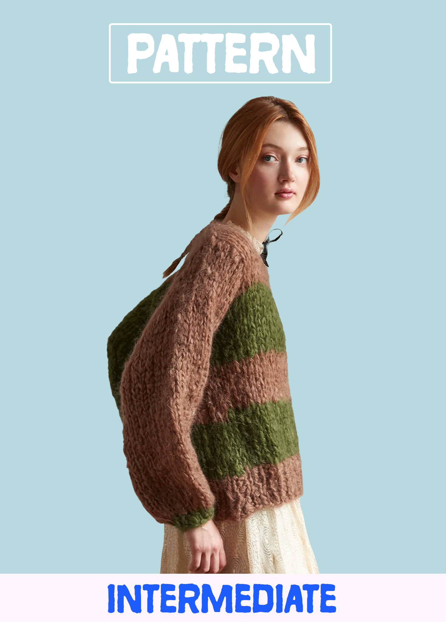 Lucky Stripe Sweater PATTERN - Mohair So Soft – Loopy Mango