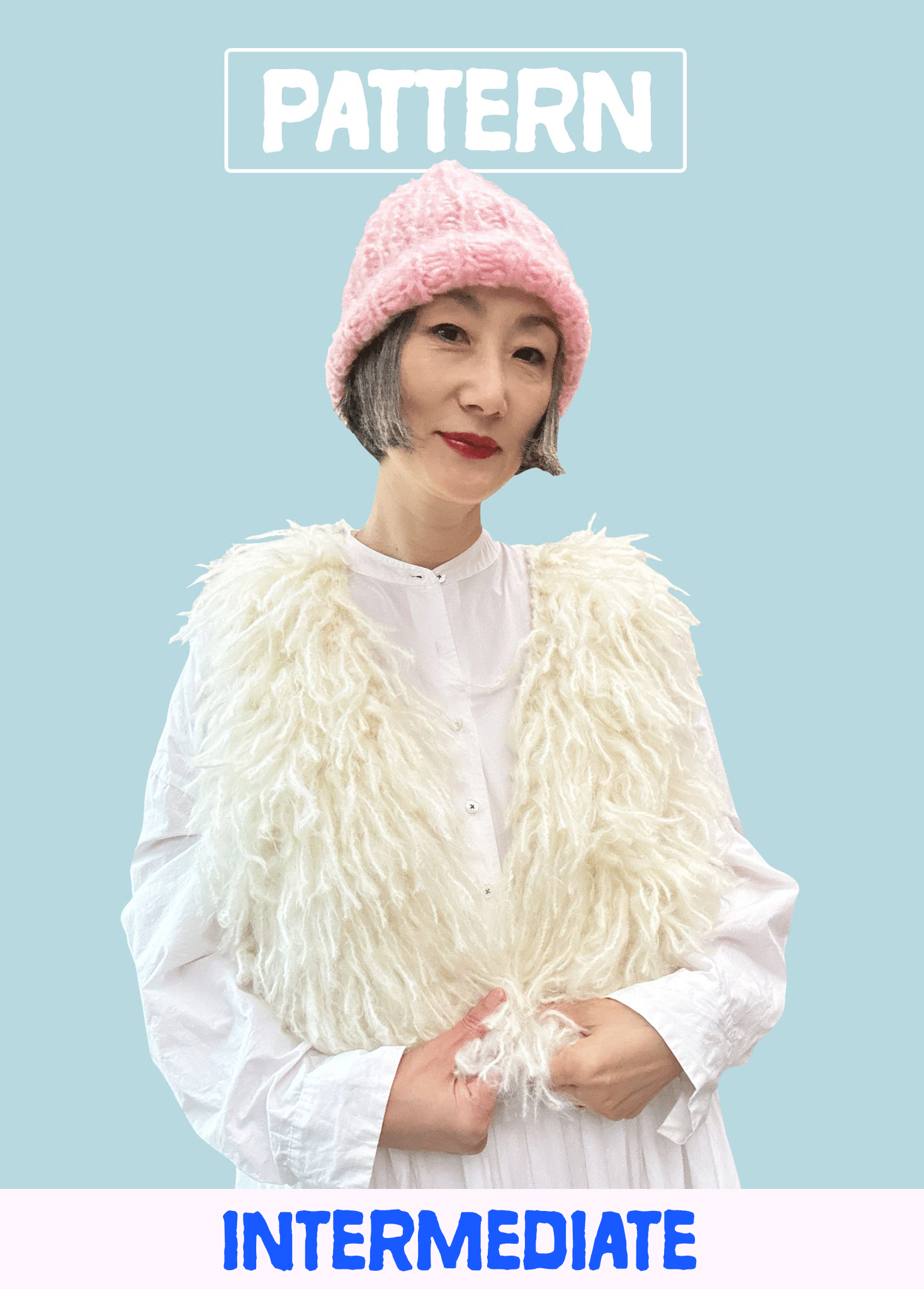 Swan Vest PATTERN- Mohair So Soft – Loopy Mango