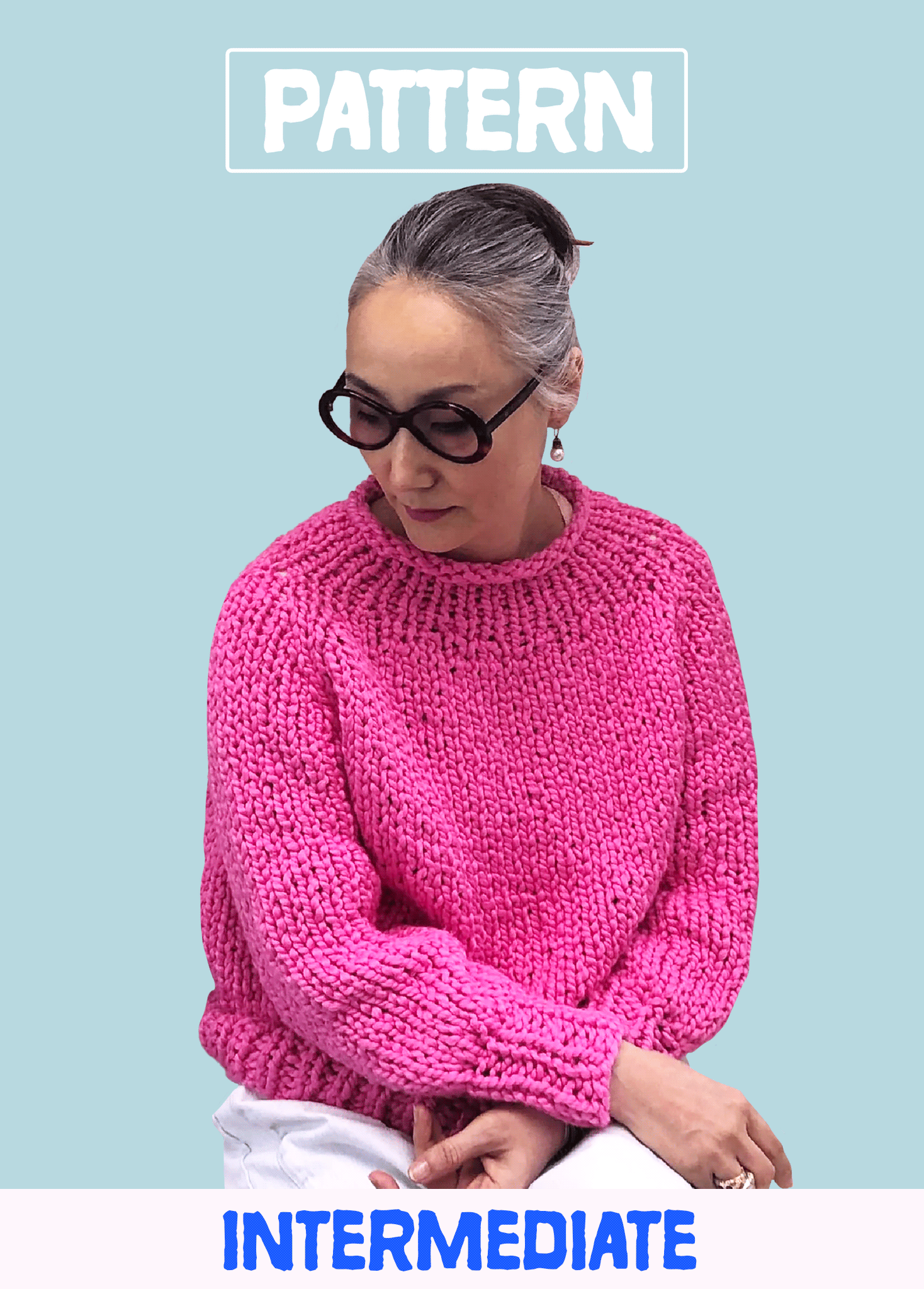 Top-Down Sweater PATTERN- Big Cotton – Loopy Mango