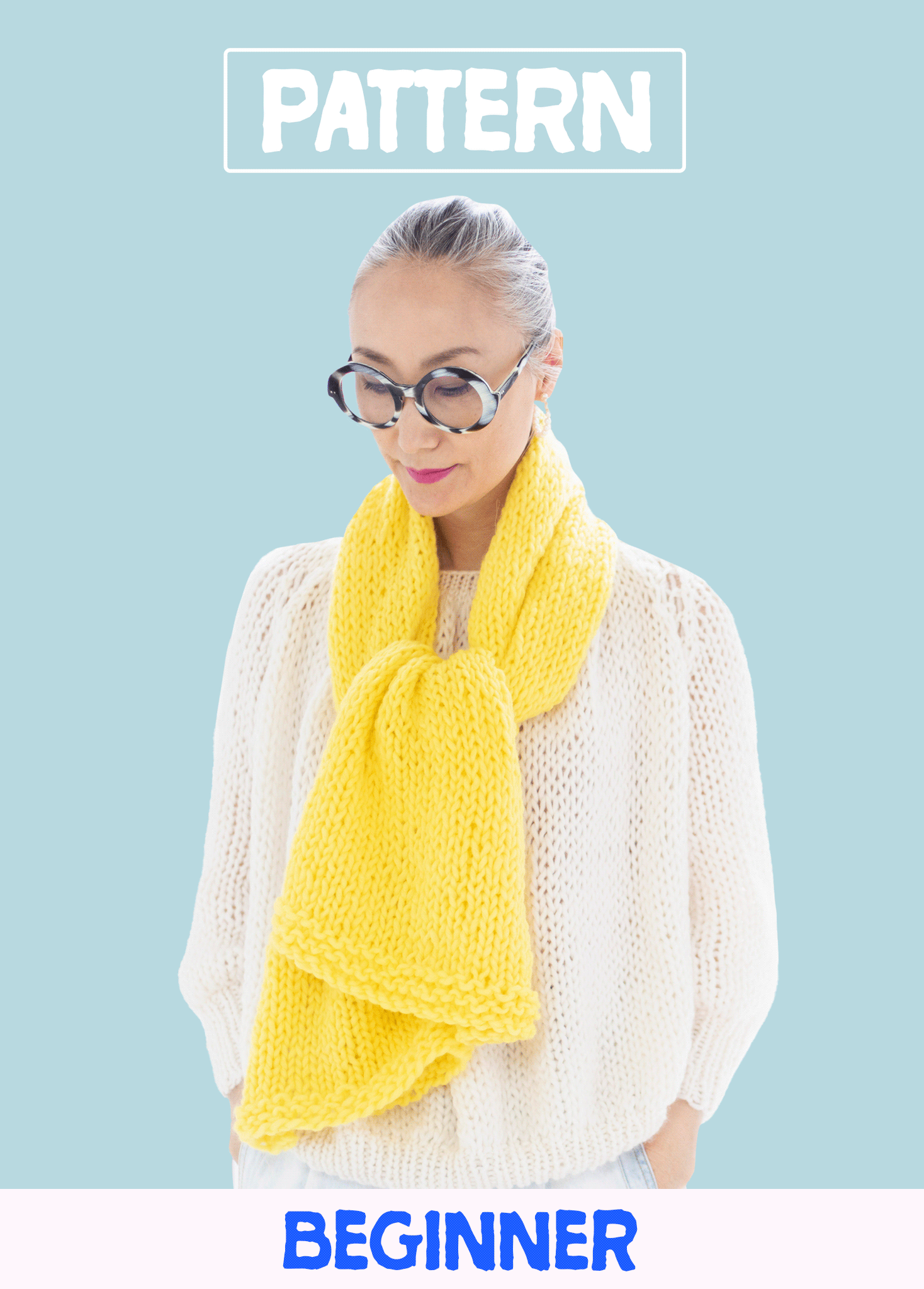 Easy Scarf Knitting Pattern: a quick beginner knit in soft merino