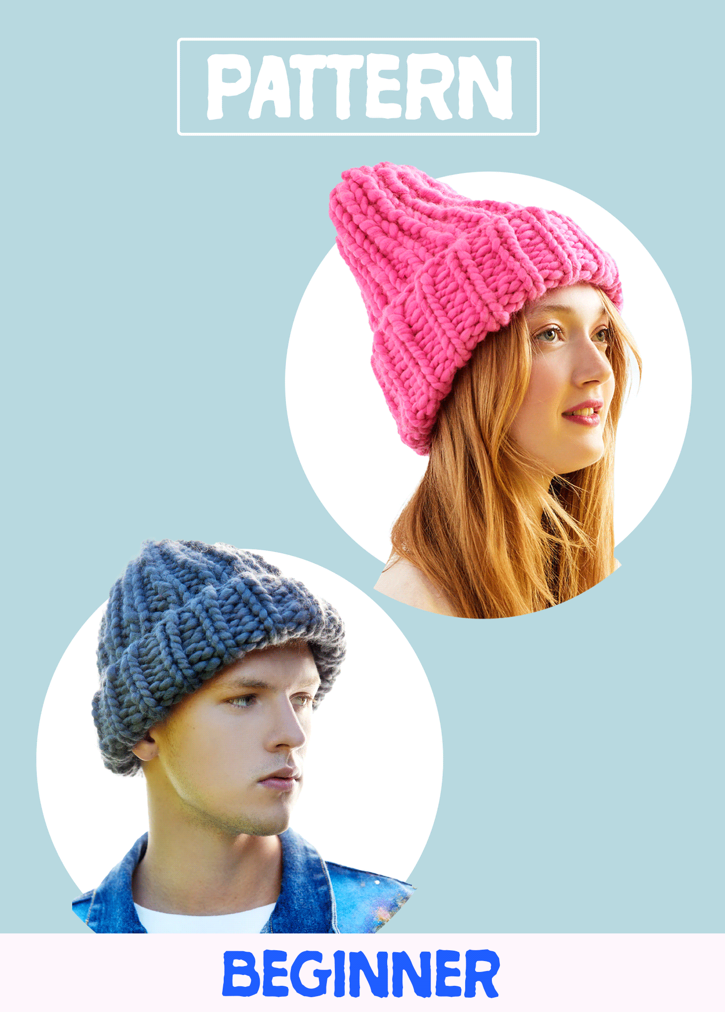 Her Beanie/ His Beanie PATTERN - Merino No. 5 – Loopy Mango