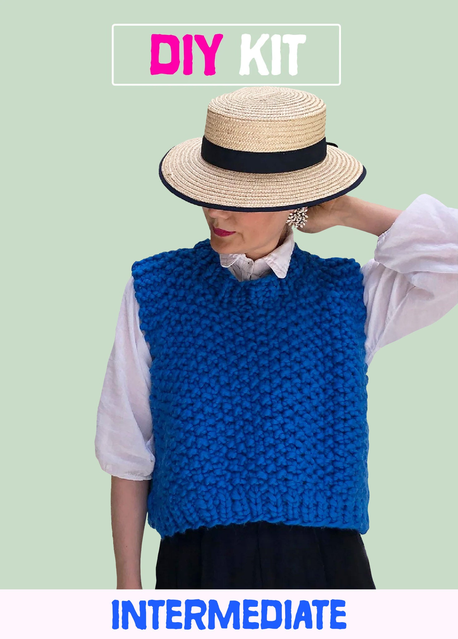 Cute & Easy Sweater Vest Knitting Project | Beginner-Friendly DIY