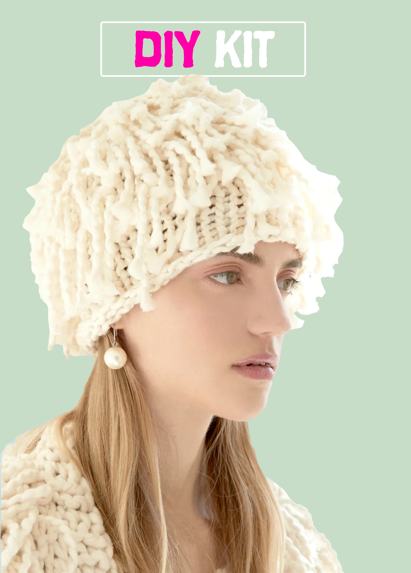 DIY Kit Summer Fringe Beanie Big Cotton