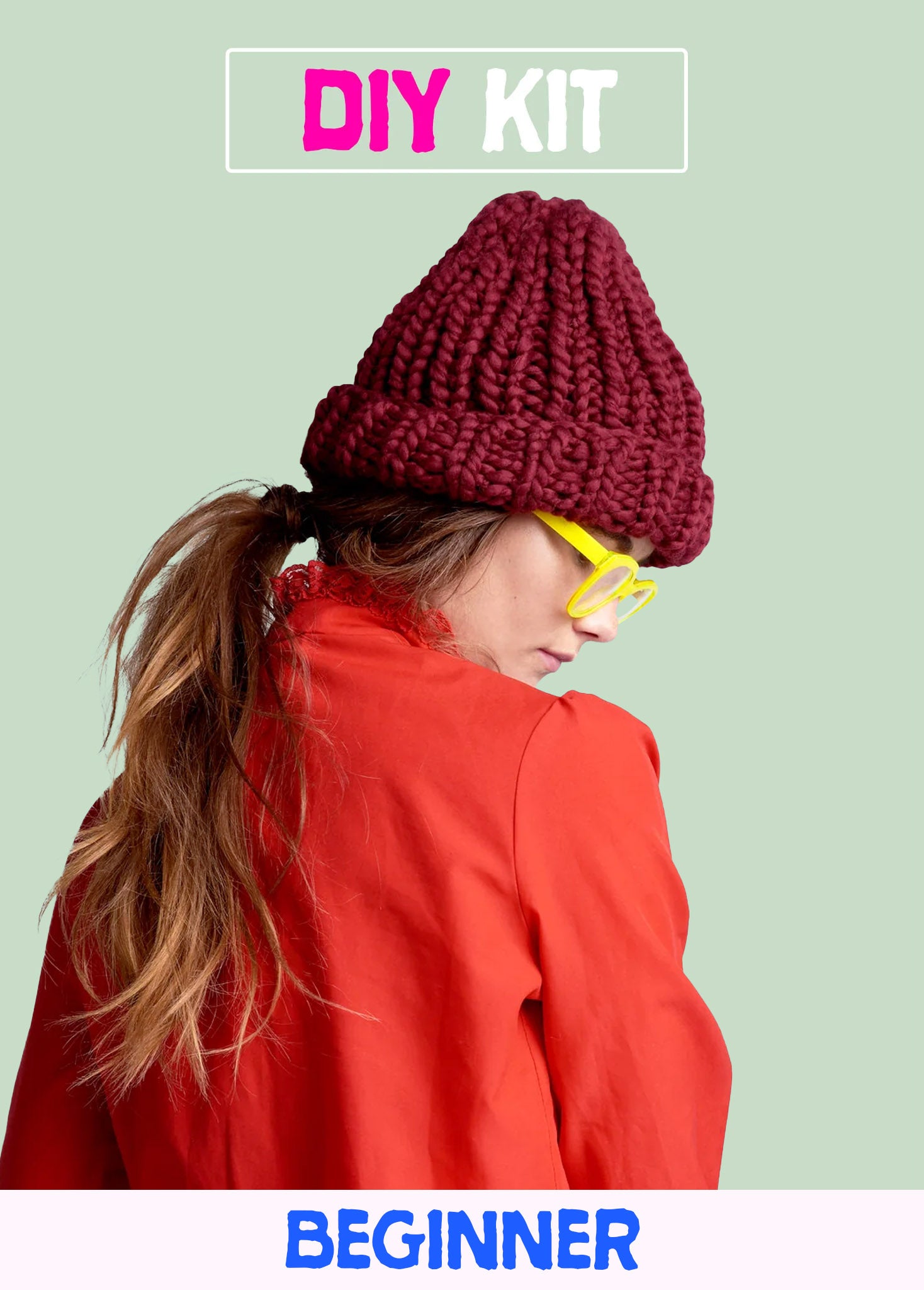 NWOT Free People Loopy Mango Winter Beanie Her Beanie/ His Beanie PATTERN - Merino No. 5 – Loopy Mango main image 3