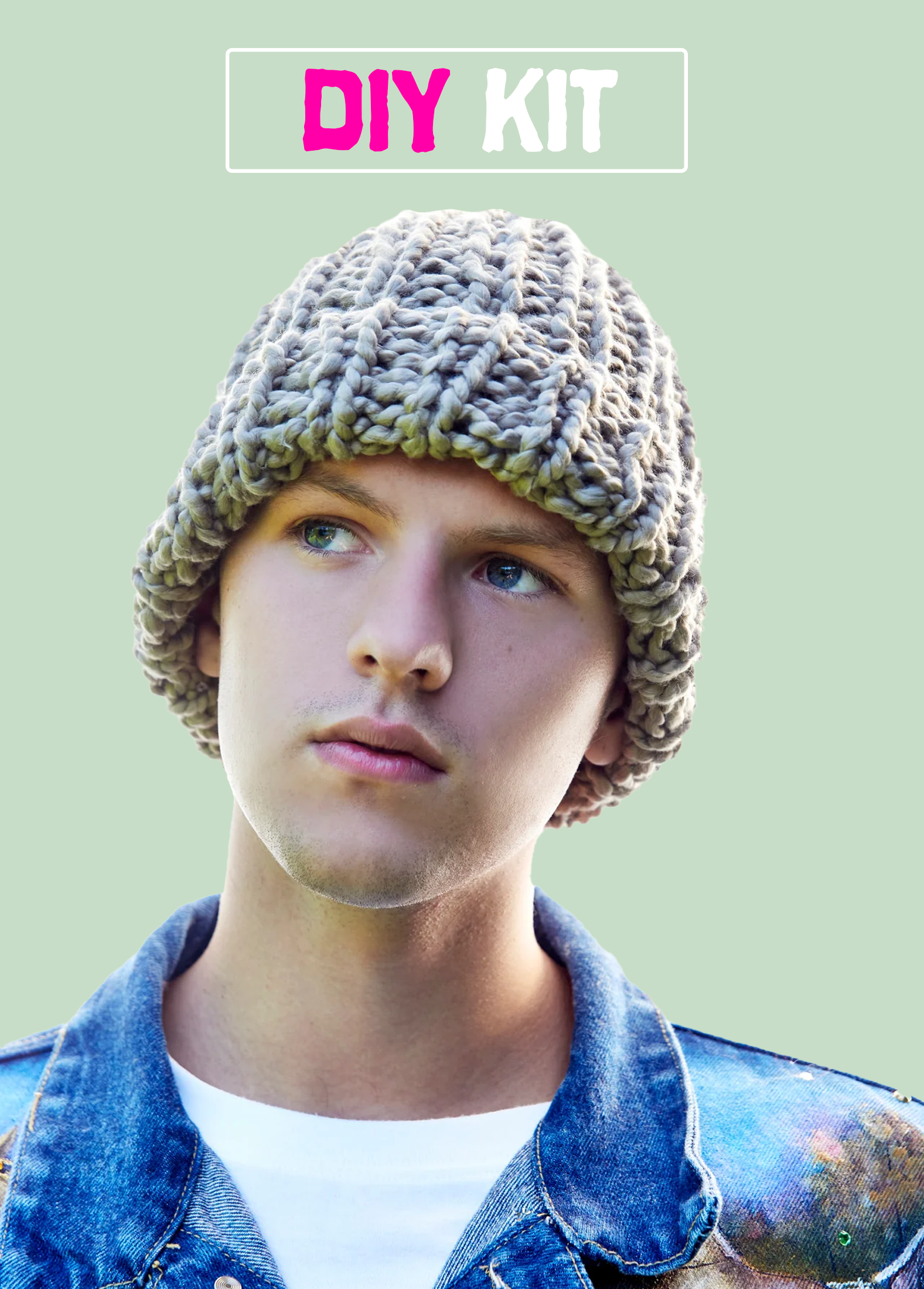 DIY Kit Beanie Men's Big Cotton – Loopy Mango