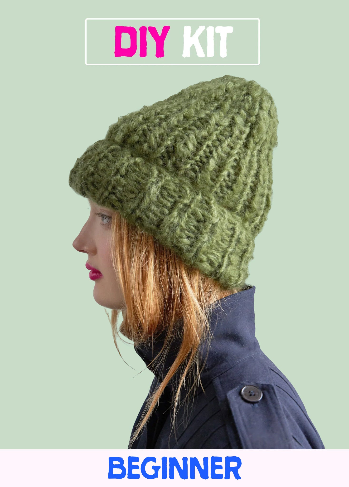 DIY Kit - Beanie - Mohair So Soft – Loopy Mango DIY Kit - Beanie - Mohair So Soft – Loopy Mango