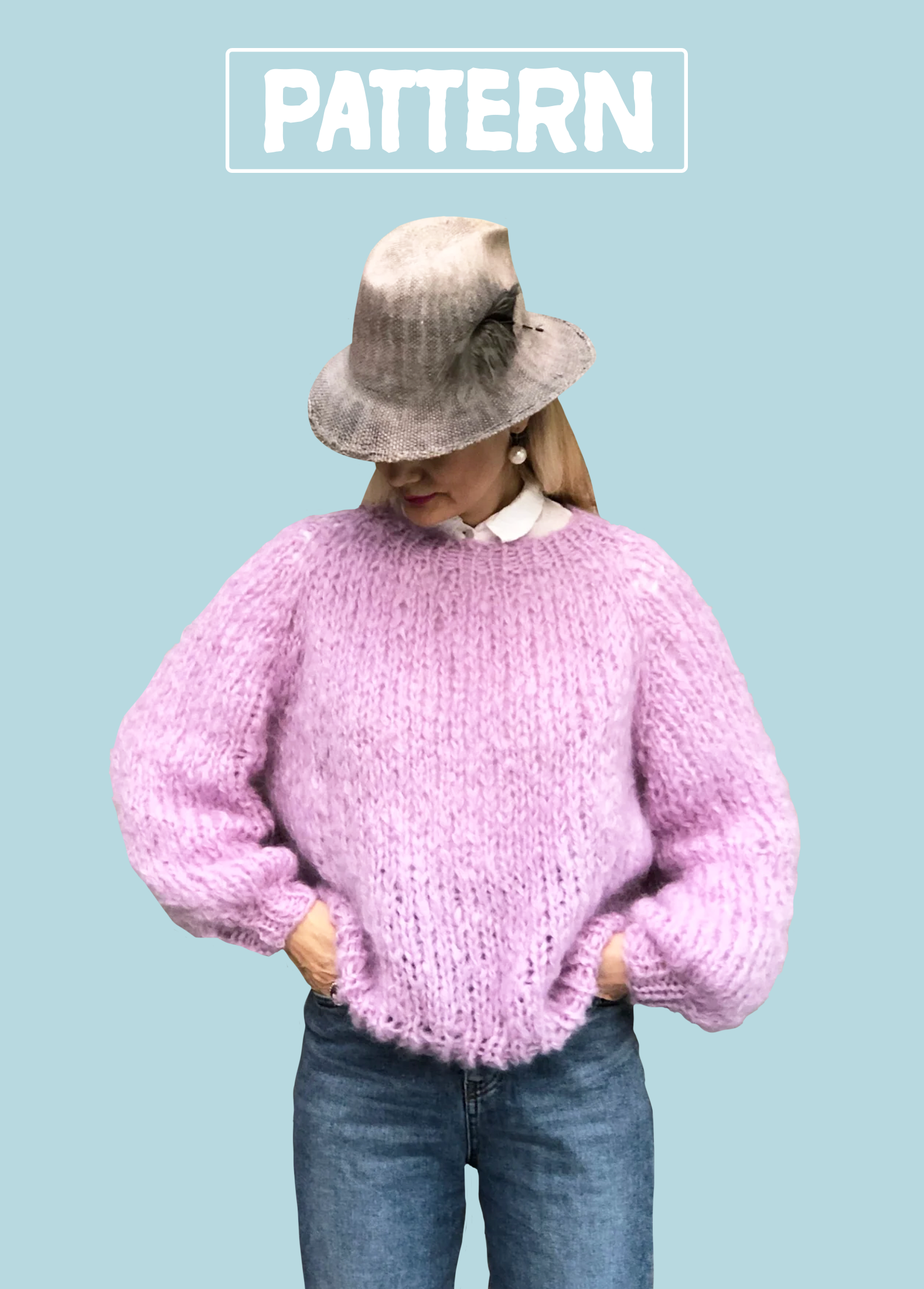 Top Down Sweater PATTERN Mohair So Soft