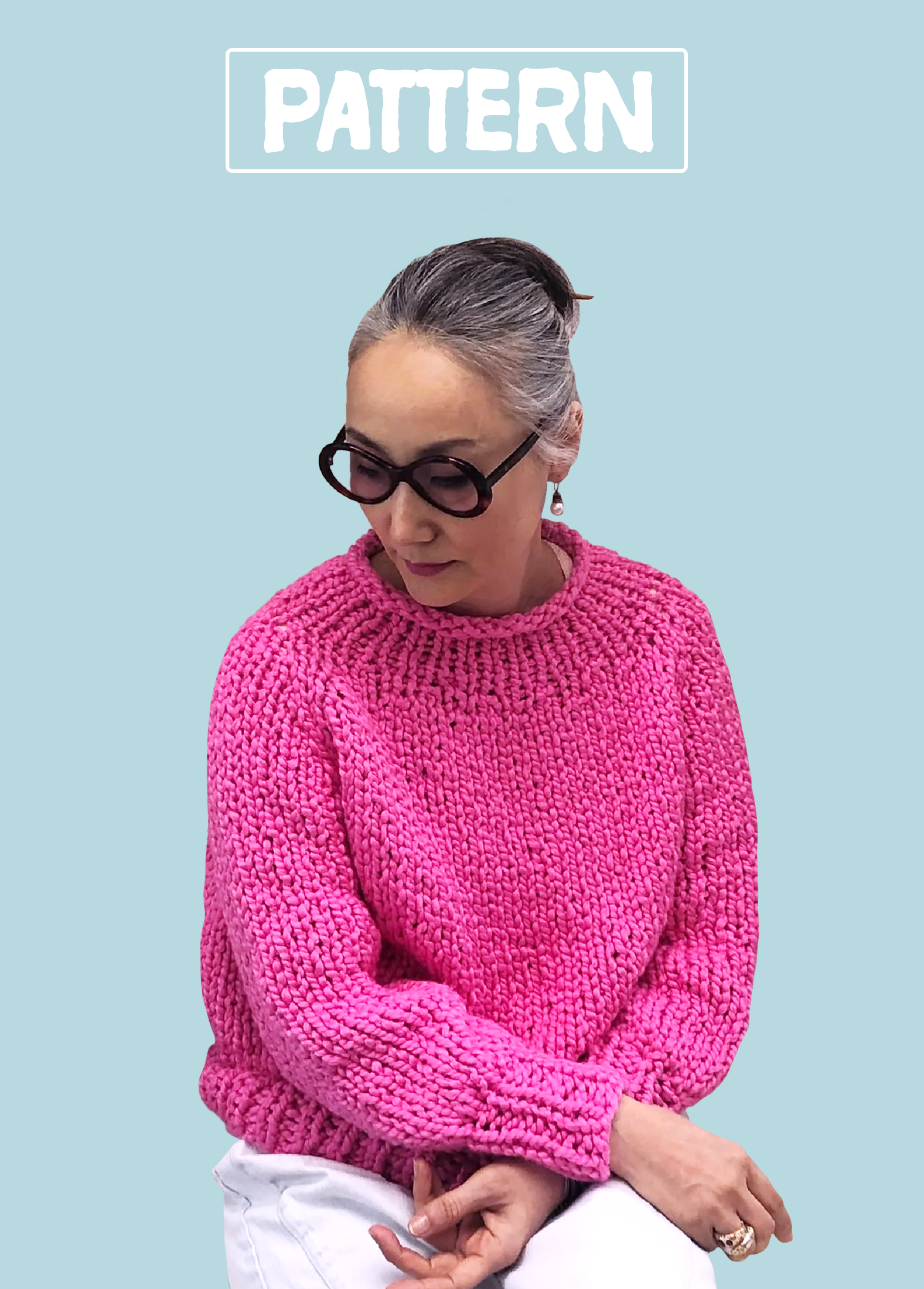Top Down Sweater PATTERN Big Cotton