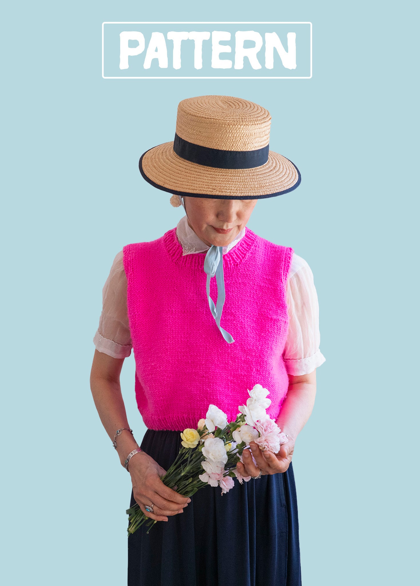 Easy & Cute Cropped Sweater Vest Knitting Pattern | Digital