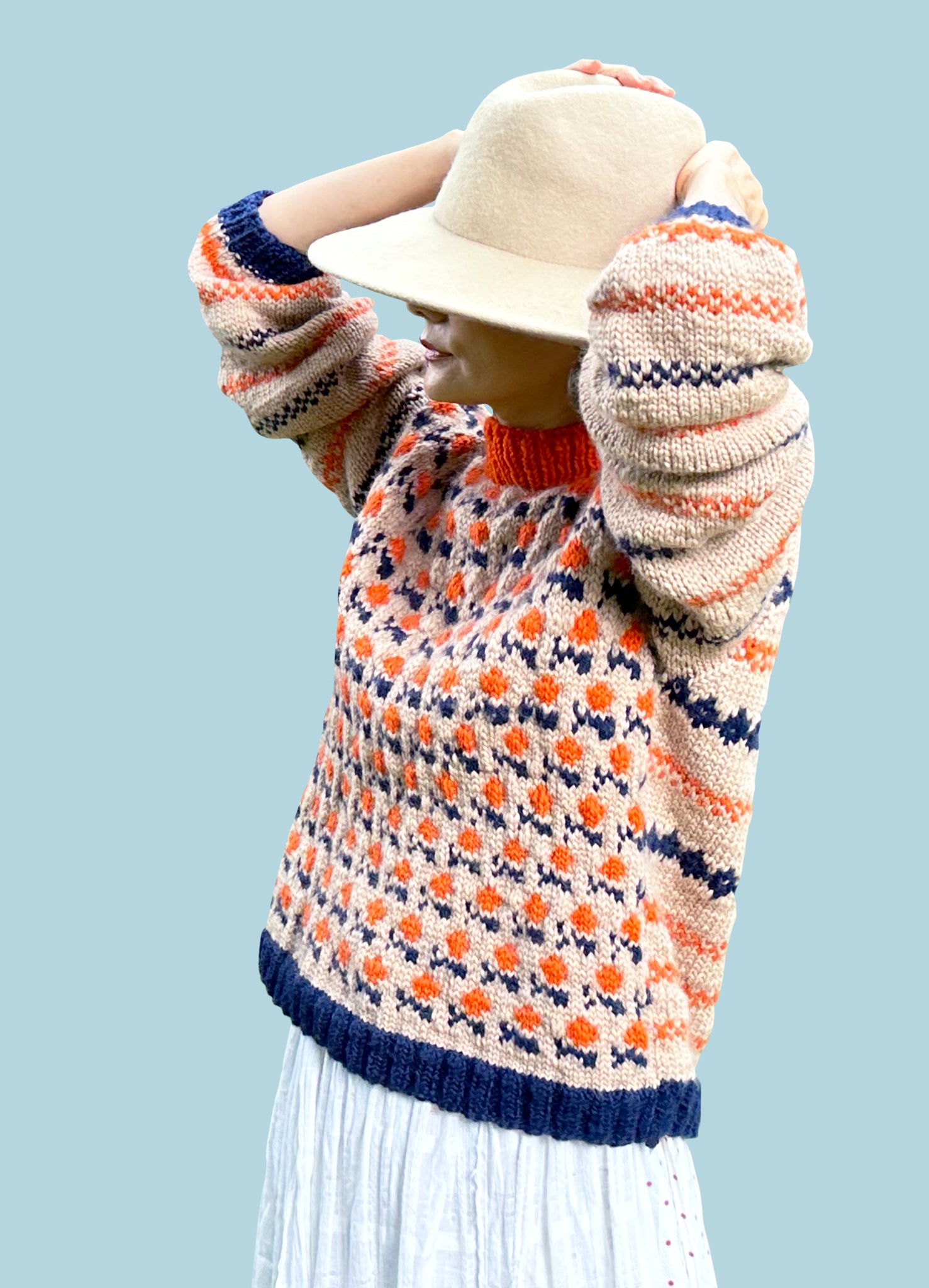 DIY Kit - Flower Garden Sweater - Dream (Merino Worsted)