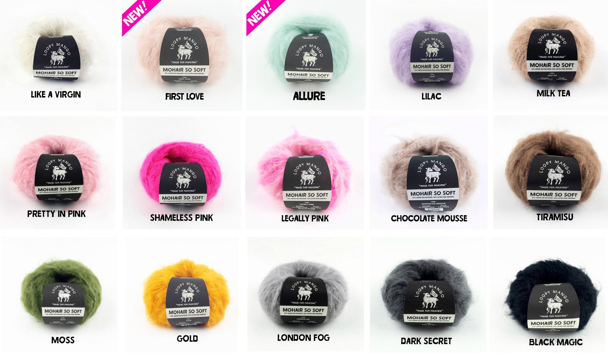Mohair Puff Sleeve Sweater Top DIY Knitting Kit - Beginner
