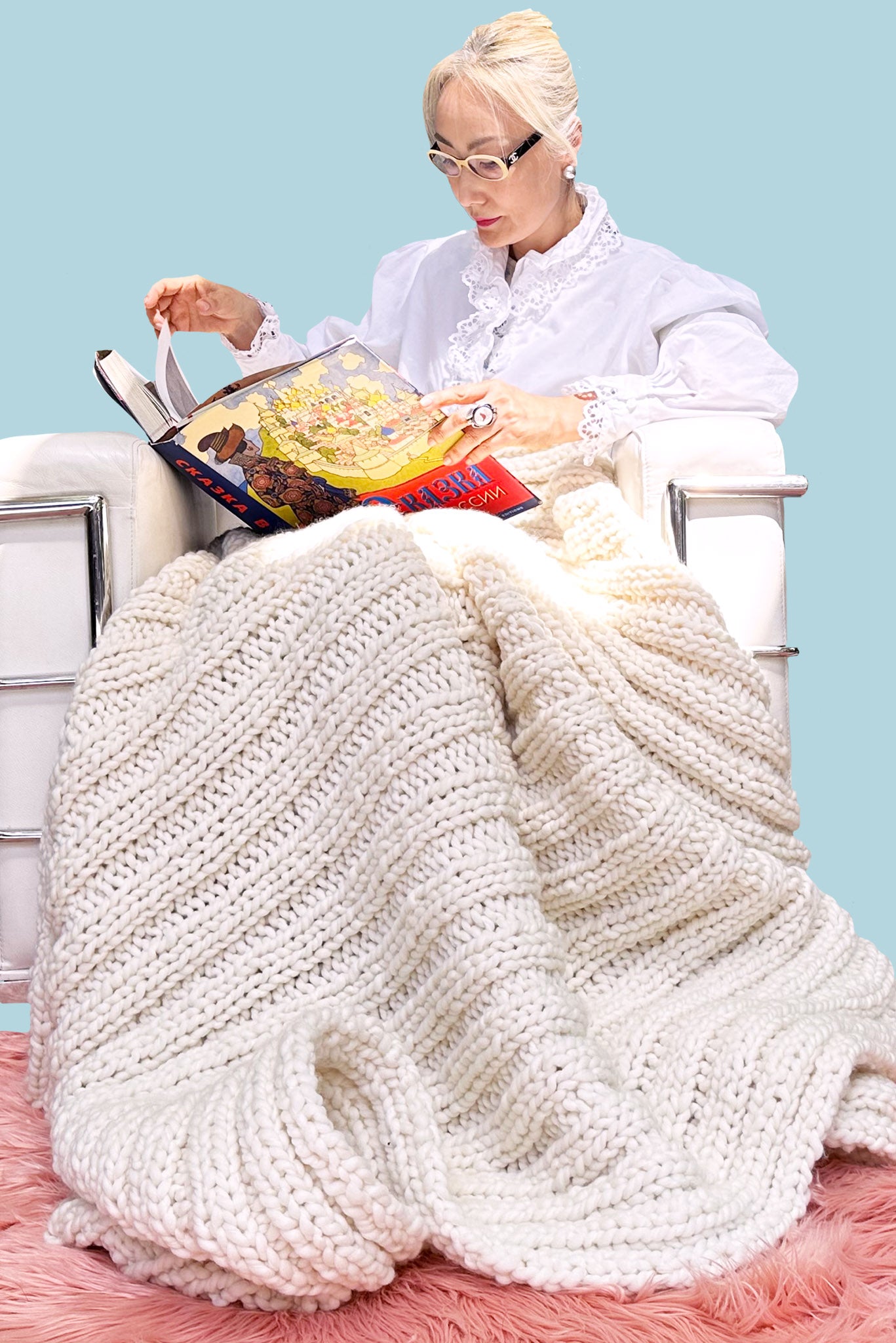 DIY Kit - Fisherman Rib Blanket - Merino No. 5 – Loopy Mango