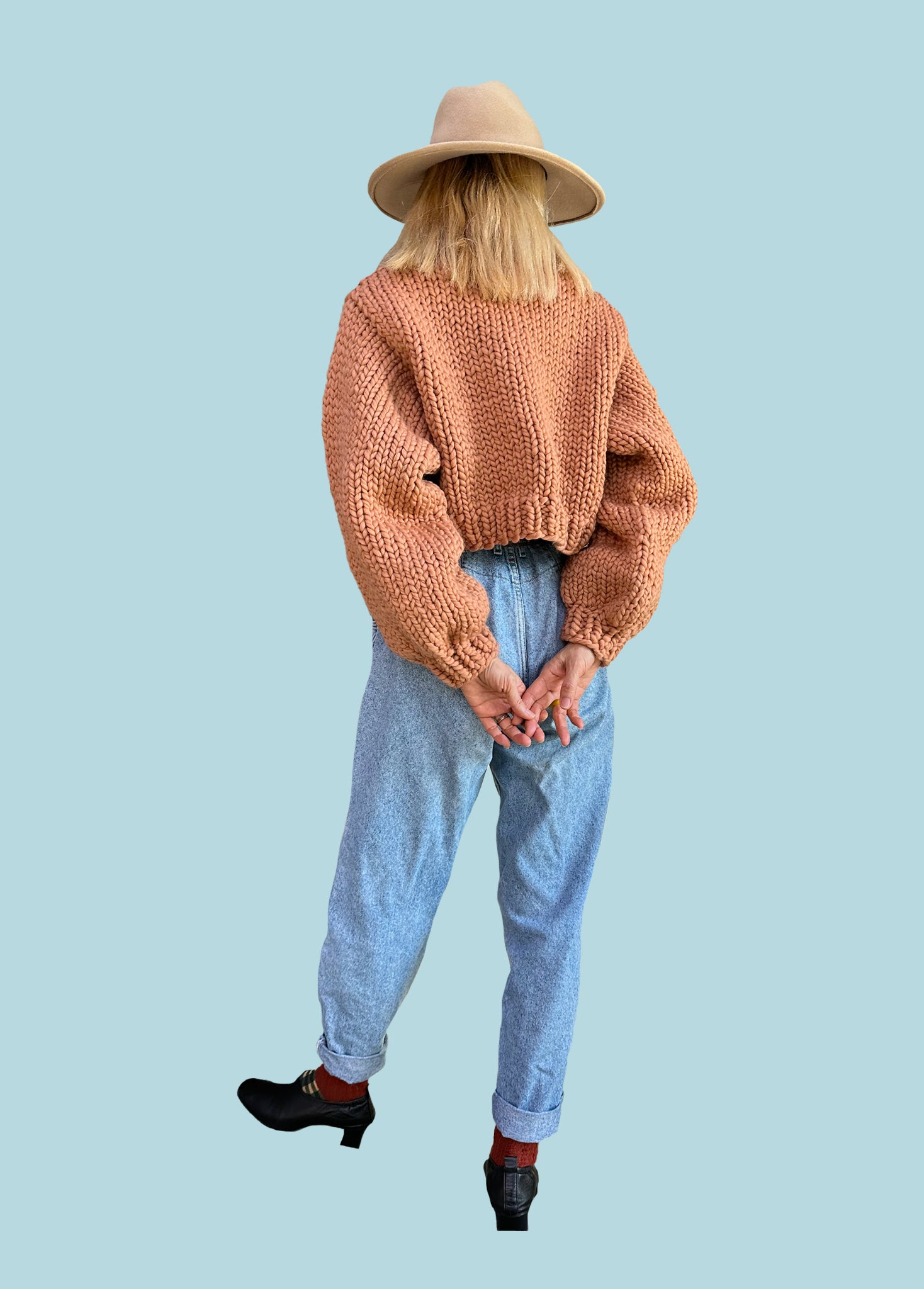 Easy Cropped Sweater PATTERN- Merino No. 5