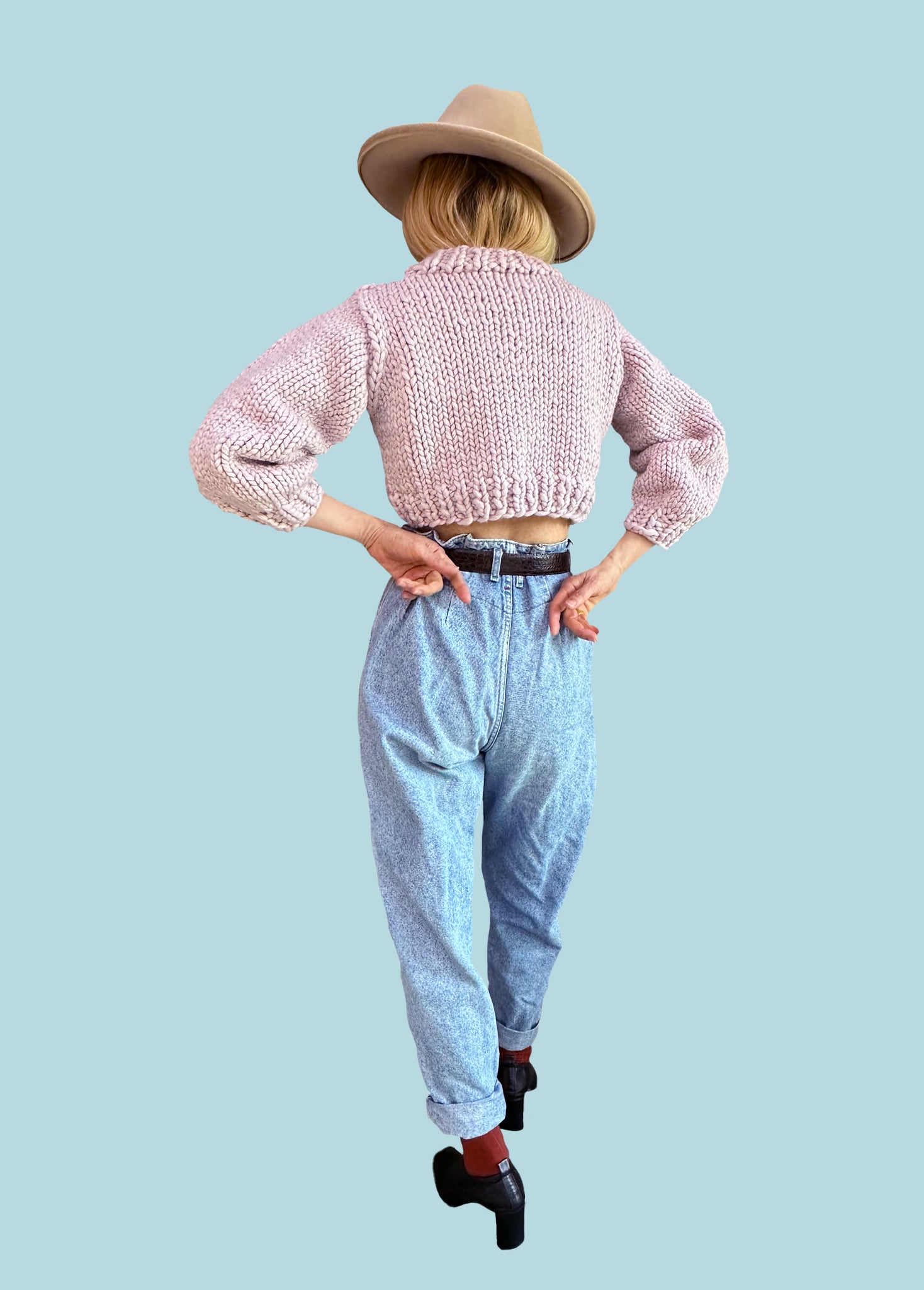 Easy Cropped Sweater PATTERN- Merino No. 5