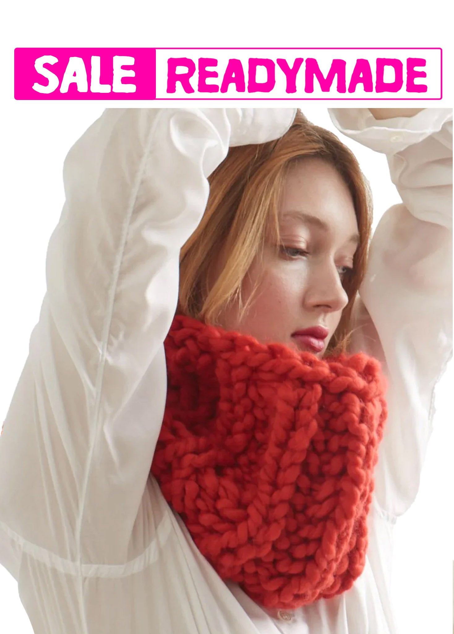LOOPY MANGO NEWYORK 手編みニットスヌード LOOPY MANGO NEWYORK 手編みニットスヌード
