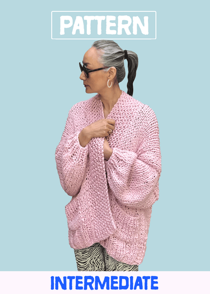 Recluse Cardigan PATTERN - Big Cotton – Loopy Mango