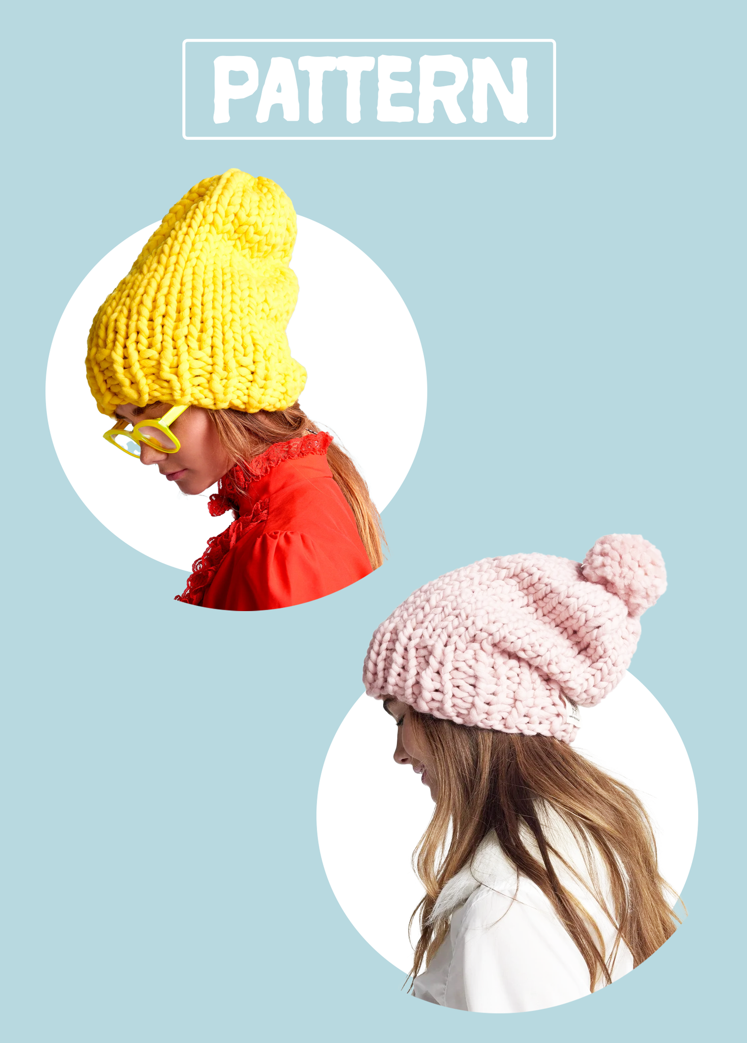 Slouchy Beanie-with AND without pompom PATTERN - Merino No. 5