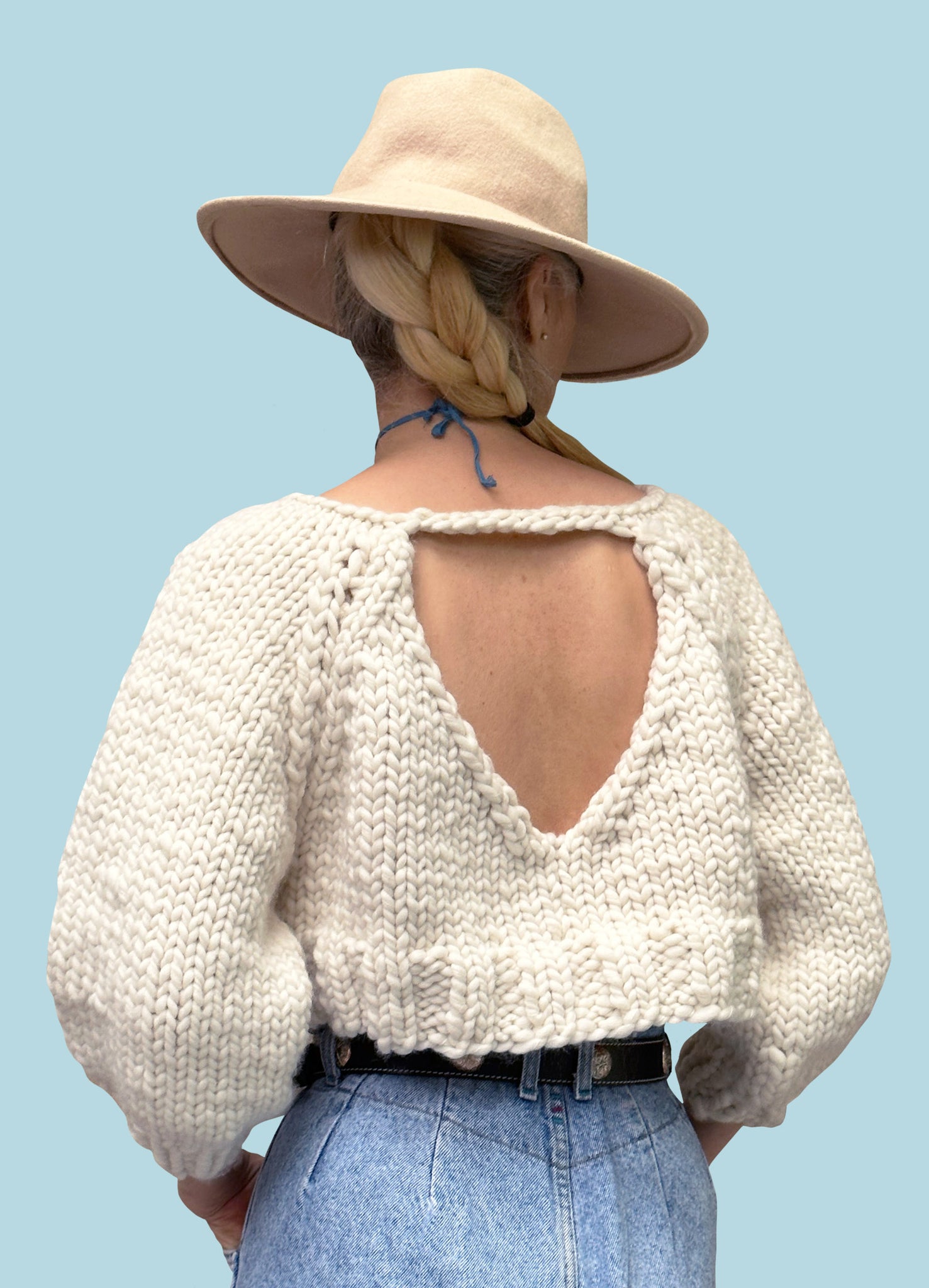DIY Kit - Sweetheart Cropped Sweater - Merino No. 5