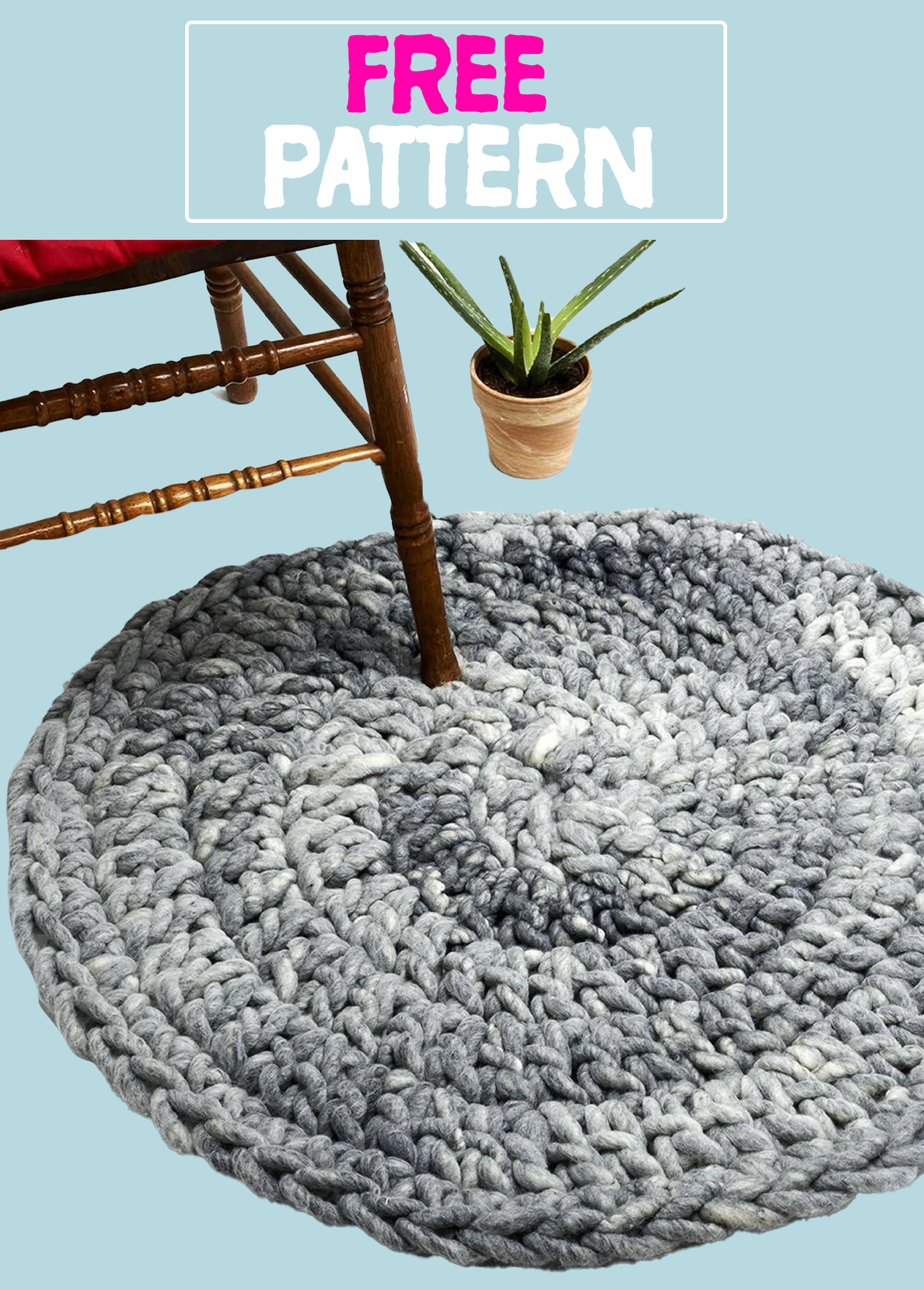 FREE Crochet Aspen Rug  - PATTERN - Big Loop