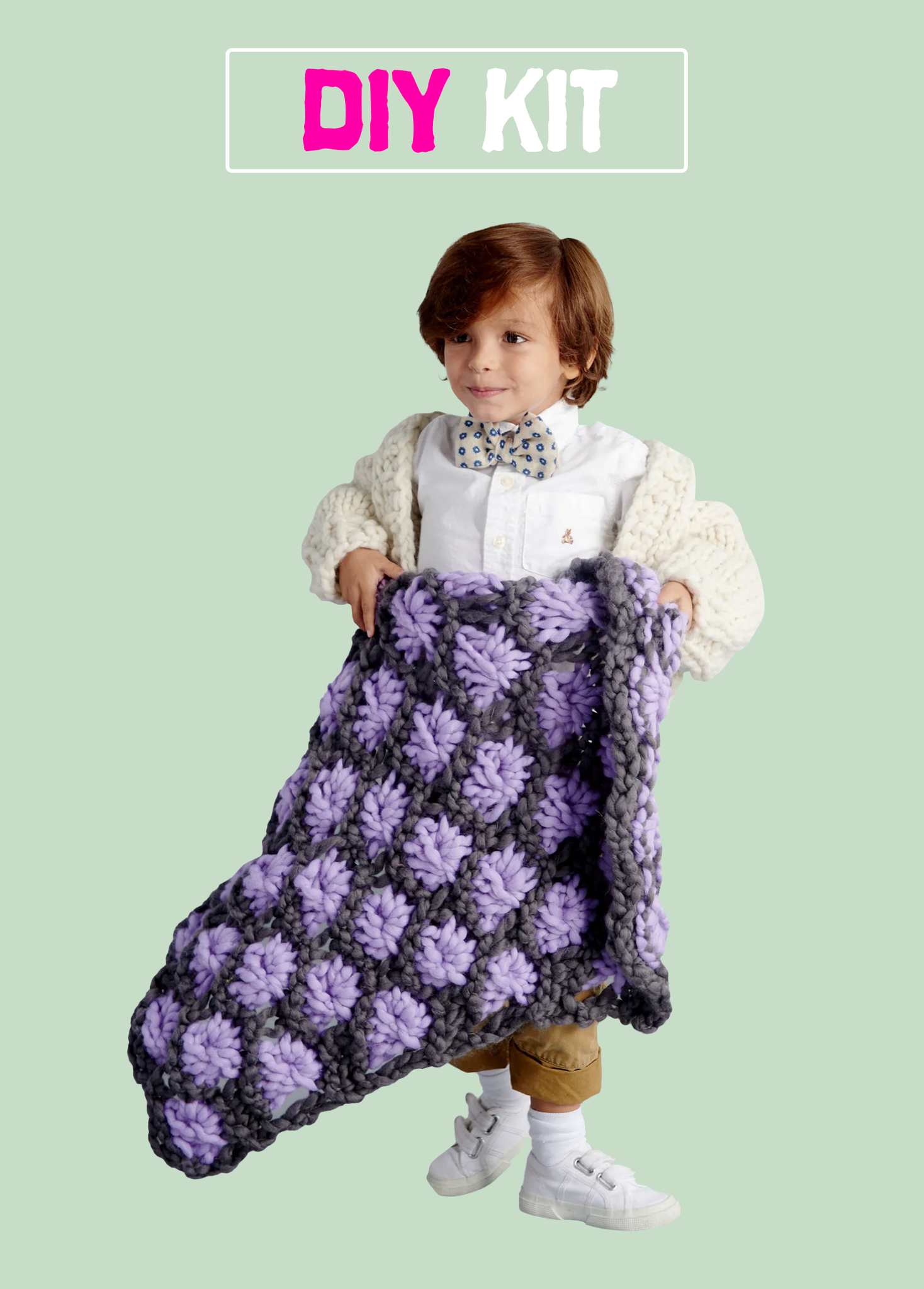 DIY Kit Aster Flower Baby Blanket Merino – Loopy Mango