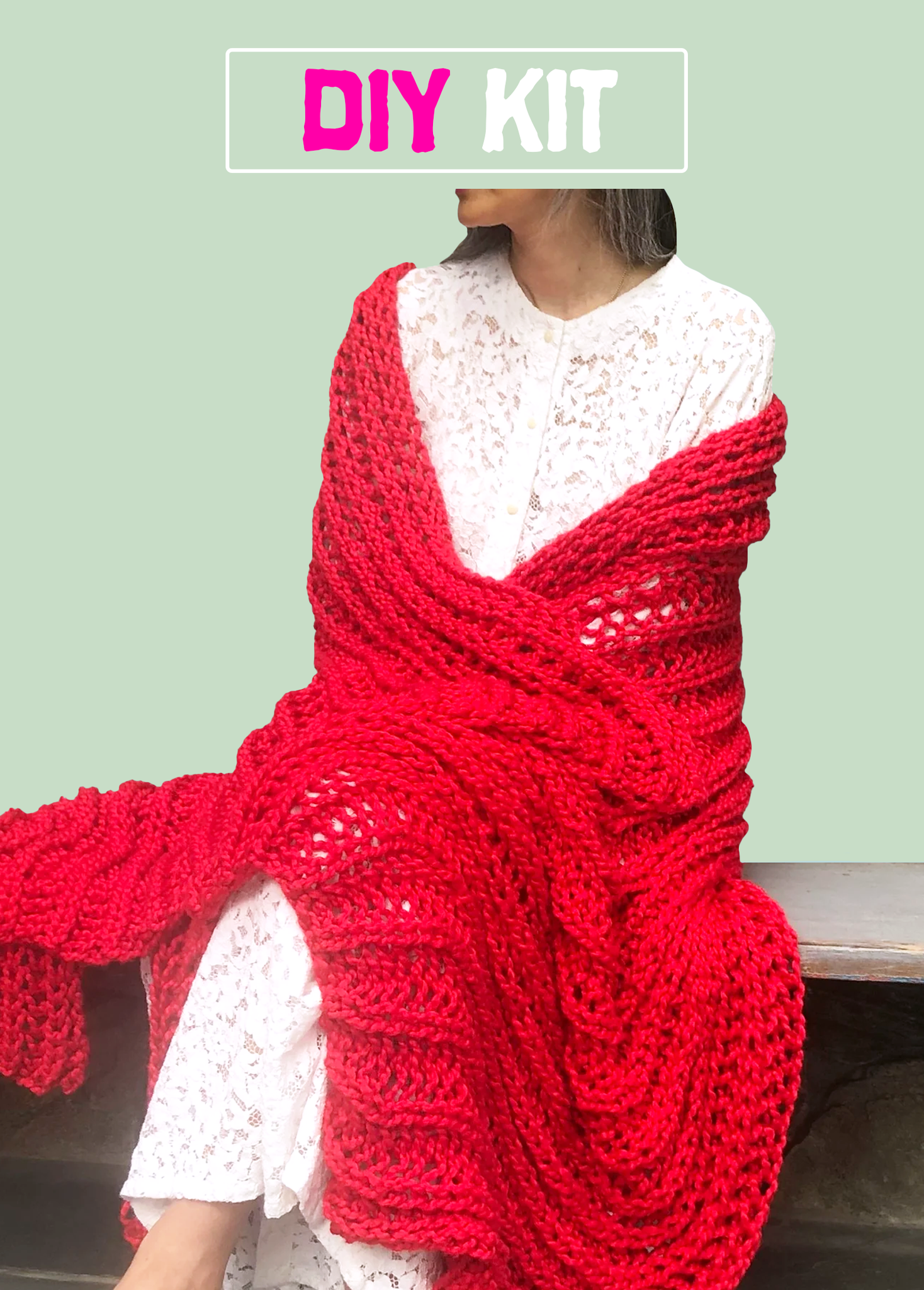 Big blanket knitting discount kit