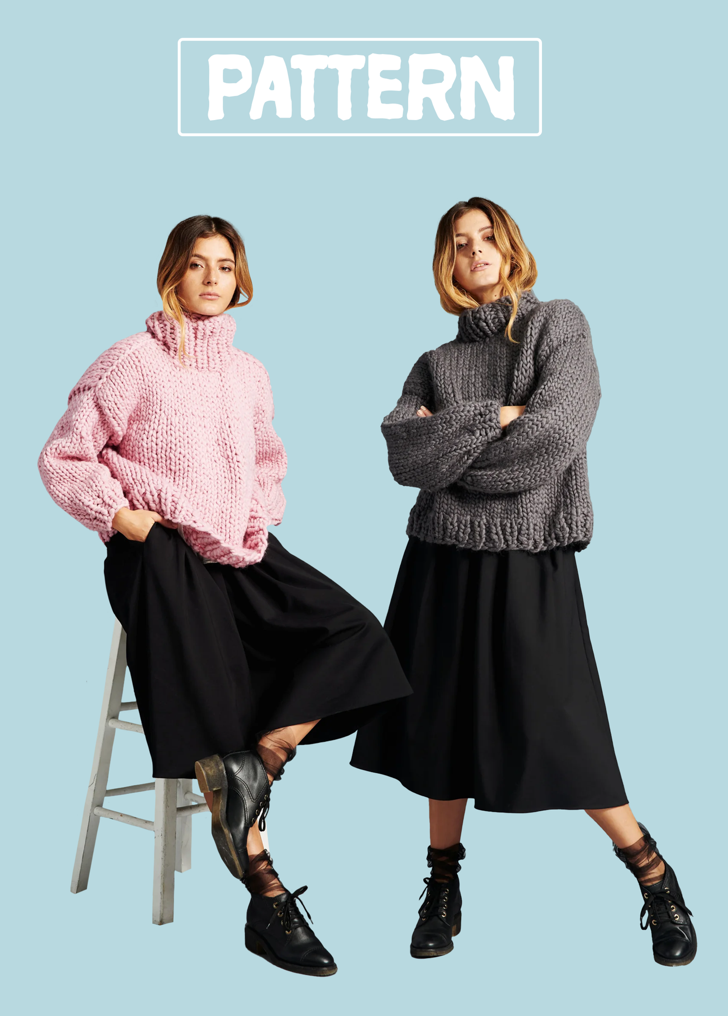 Her Turtleneck AND Her Sweater PATTERNS Merino