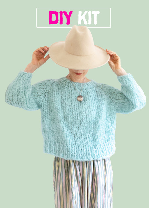 DIY Kit - Top-Down Sweater - Mohair So Soft