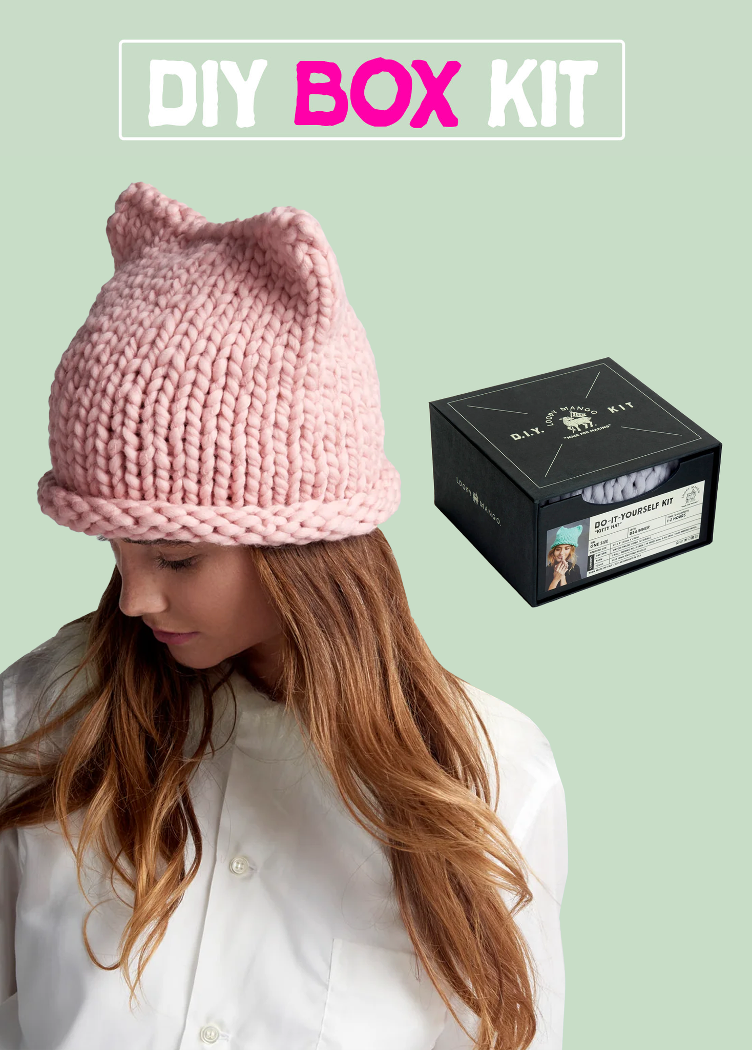 DIY Box Kit - Kitty Hat - Merino No. 5