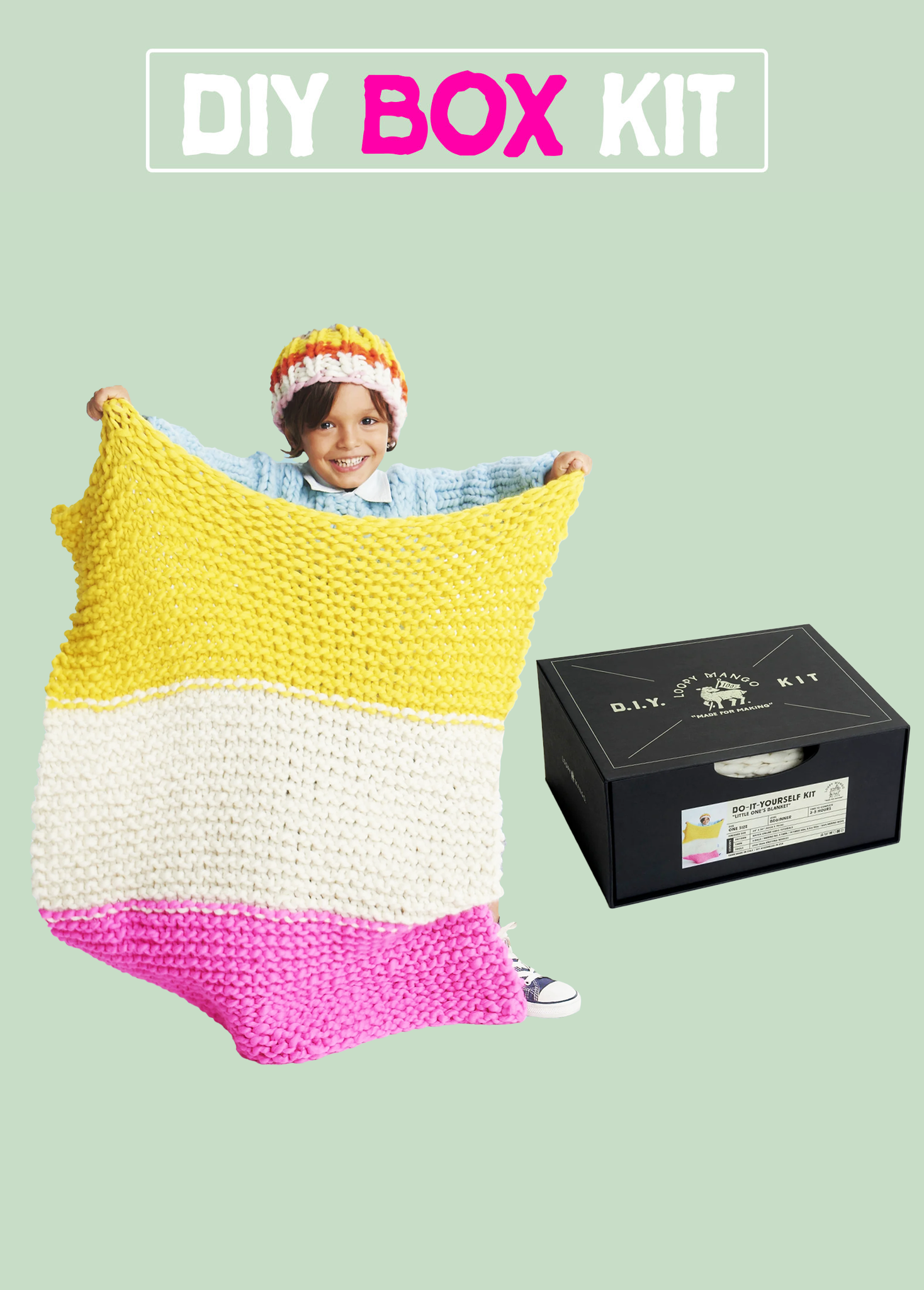 DIY Box Kit - Little One's Blanket - Merino No. 5