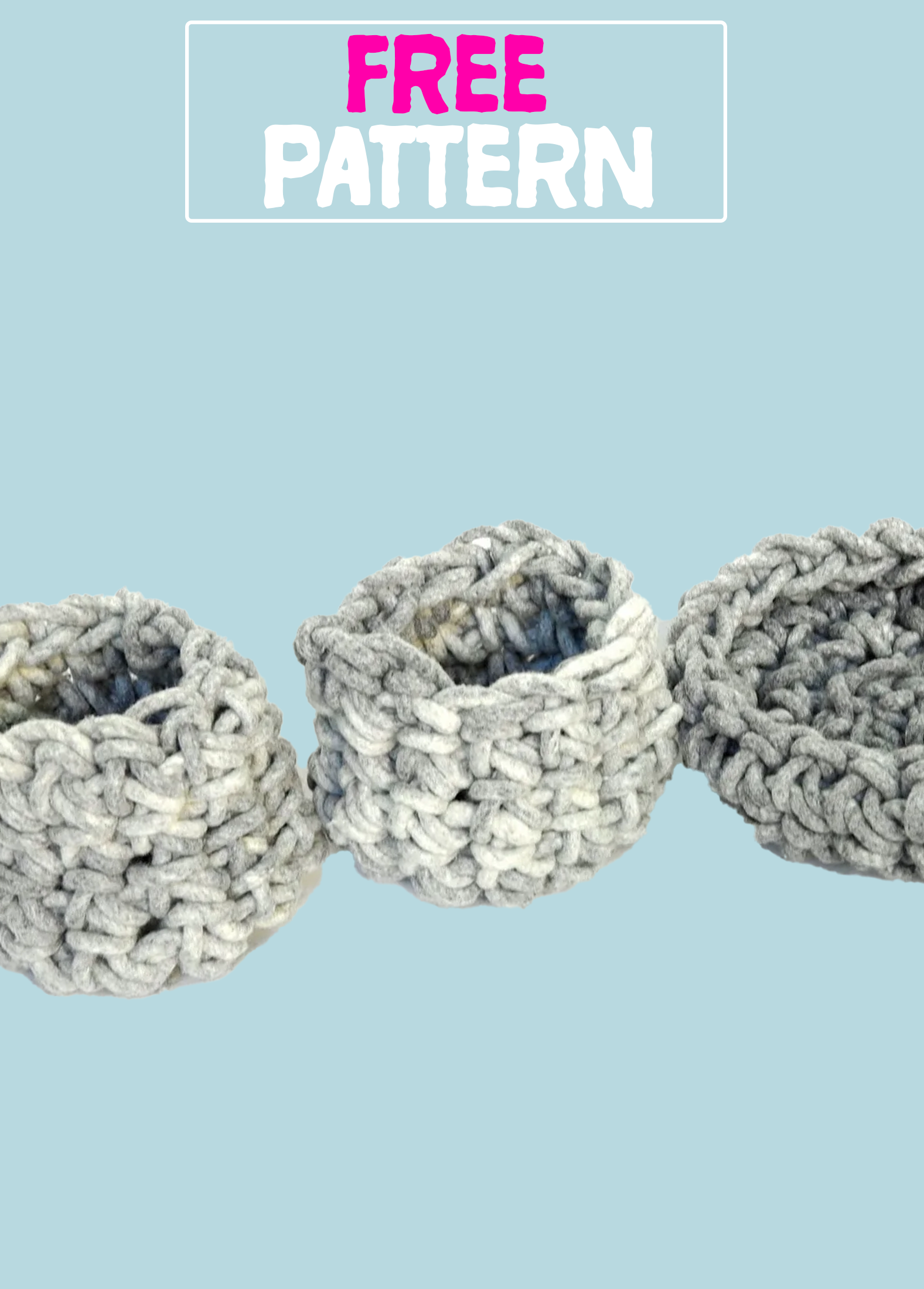 Basket Pattern Loop FREE Almighty Loopy Baskets - PATTERN - Big Loop/Tough Loop – Loopy Mango