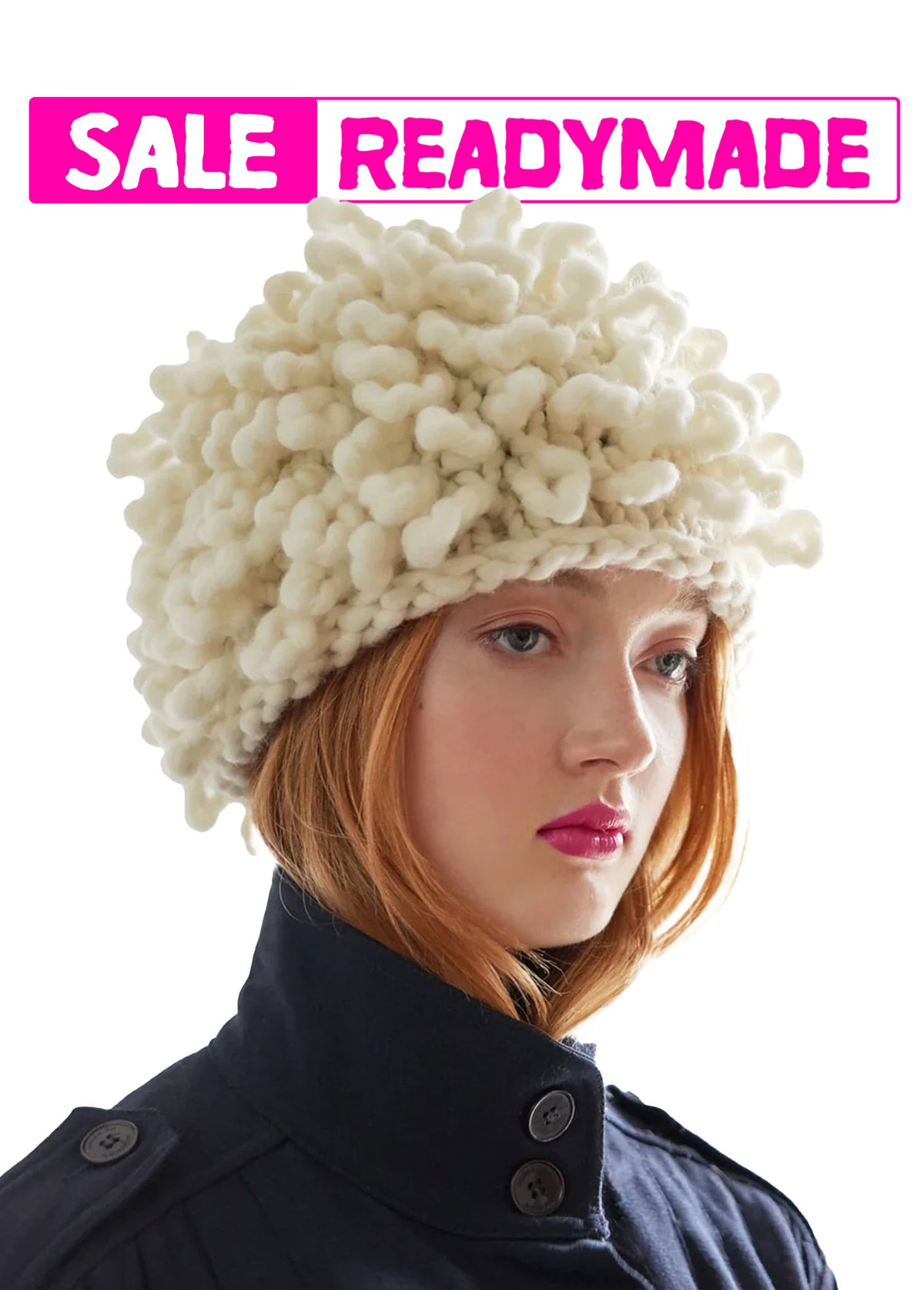 NWT Free People Loopy Mango Brim Hat Pompom Handknit Beanie Polar Bear California Redwoods Knit Pom Beanie – Premier Lacrosse  main image 4