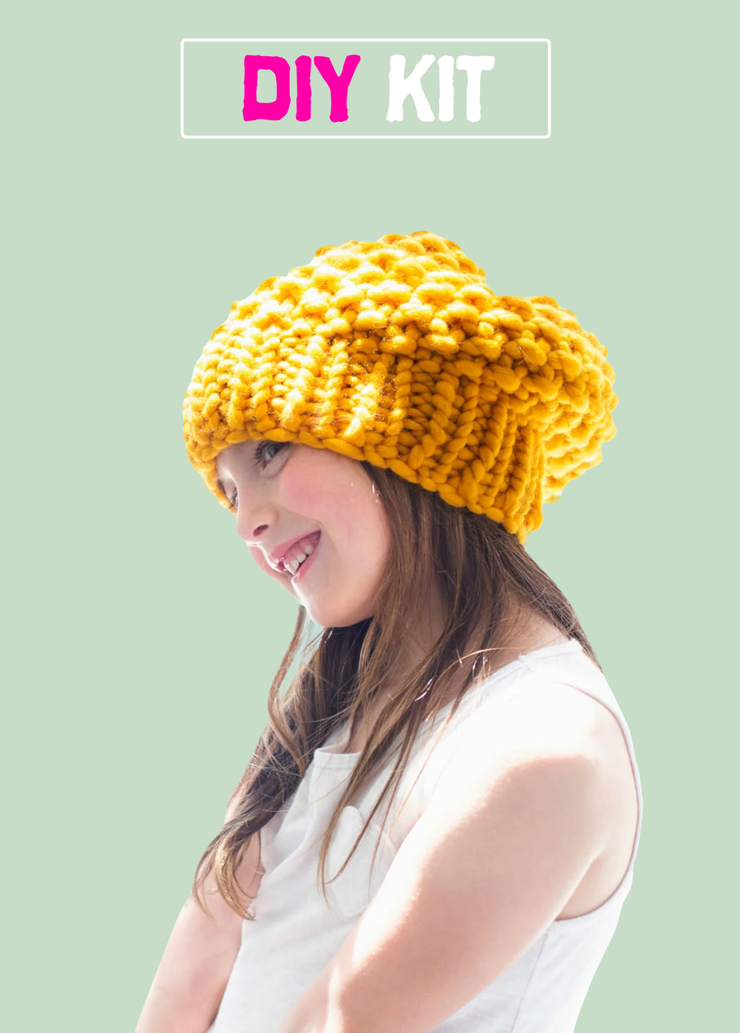 Crochet Beanie Kit, Crochet Hat Kit, DIY Beanie Crochet Kit, DIY