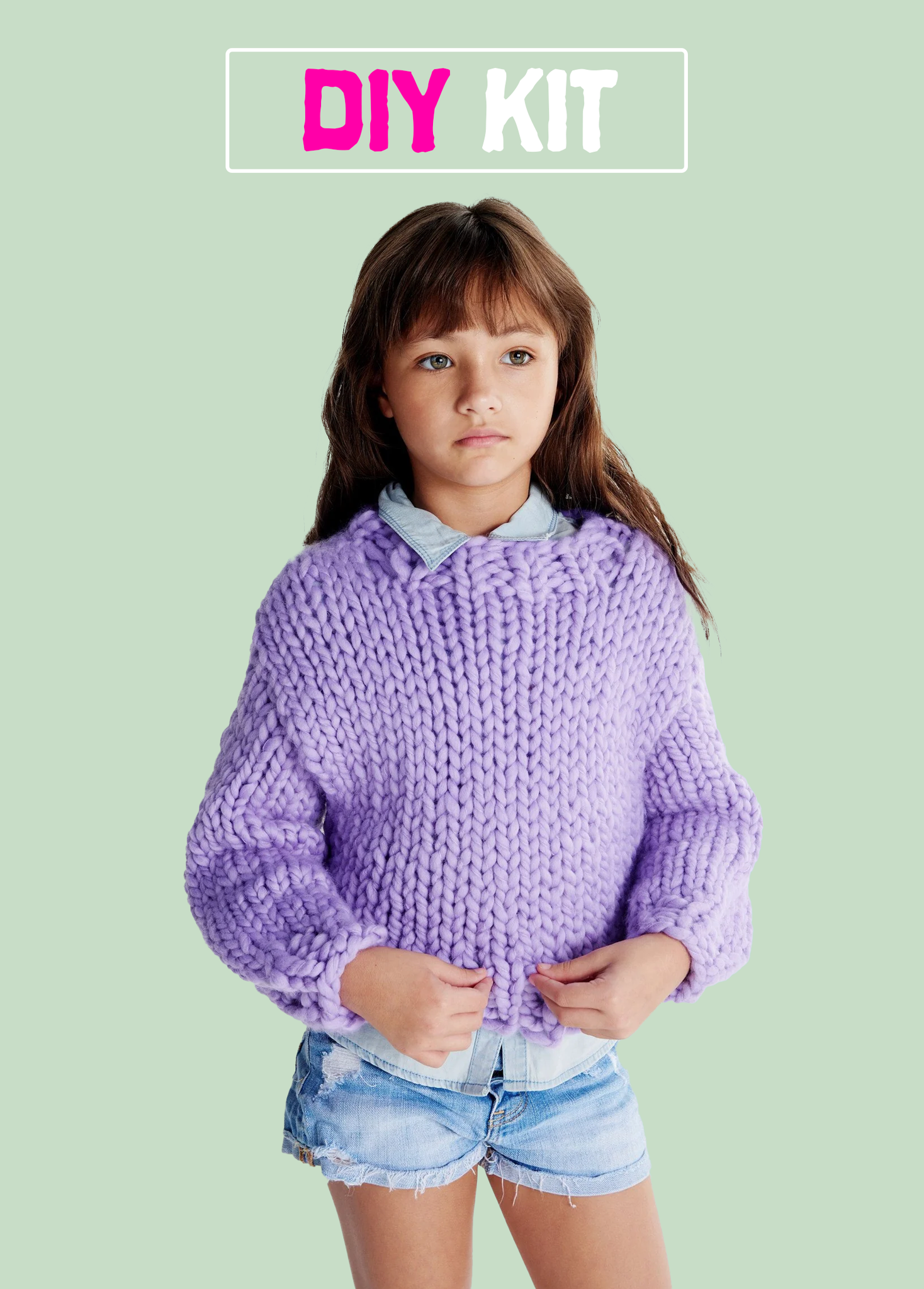 DIY Kit - Mini Sweater 6-8 years  - Merino No. 5