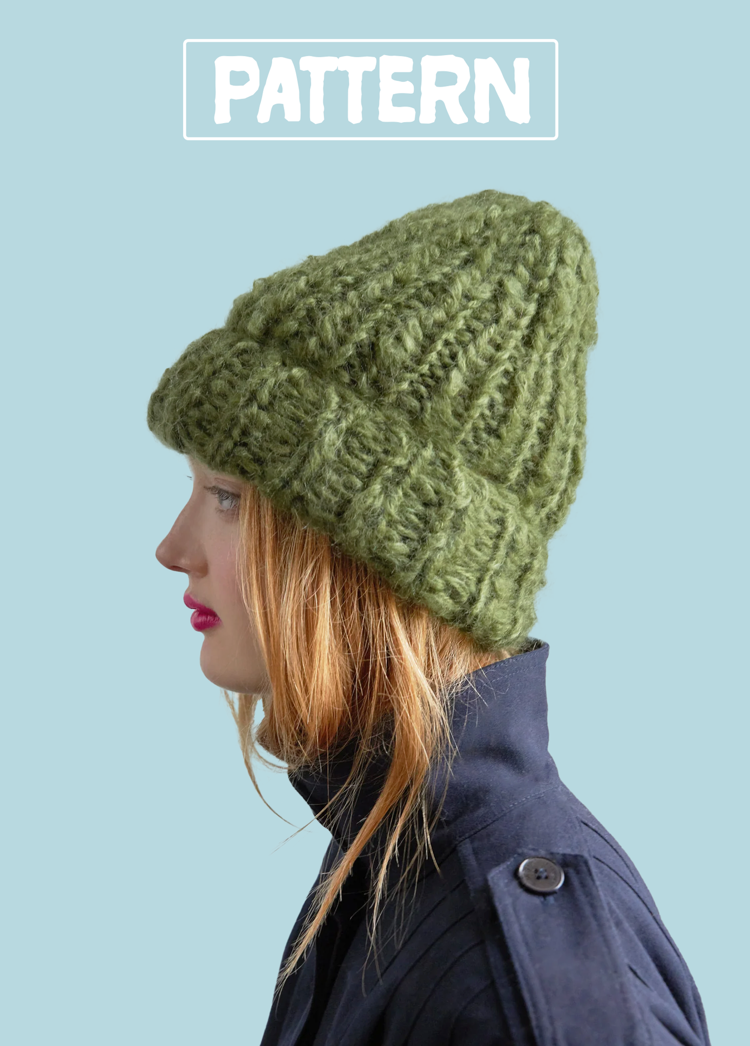 Mohair Beanie- PATTERN Mohair So Soft – Loopy Mango