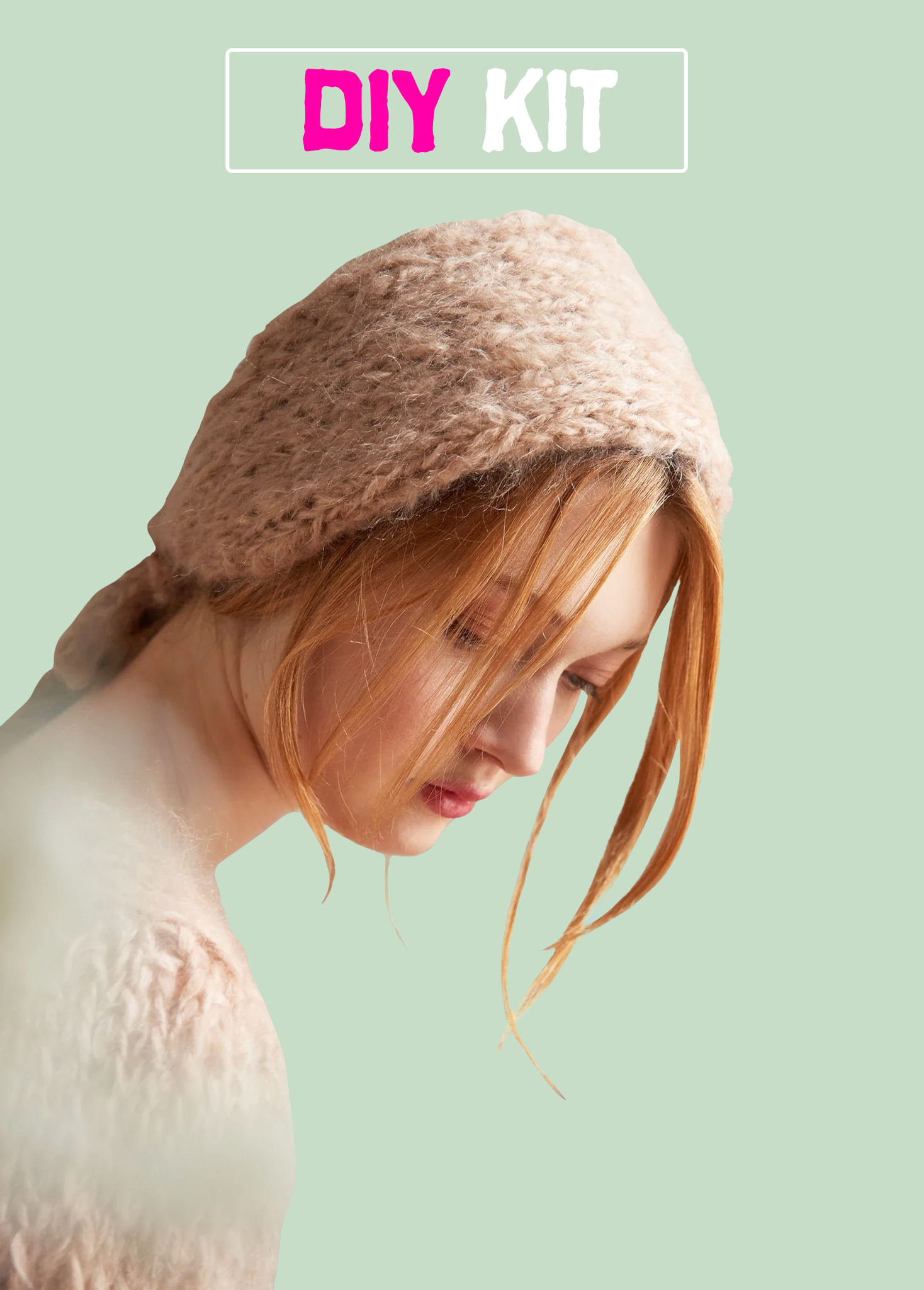 DIY Kit Headband Mohair So Soft Loopy Mango