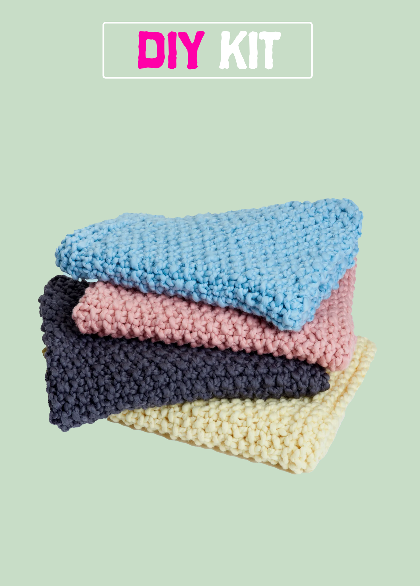 Moss Stitch Blanket from Loopy Mango