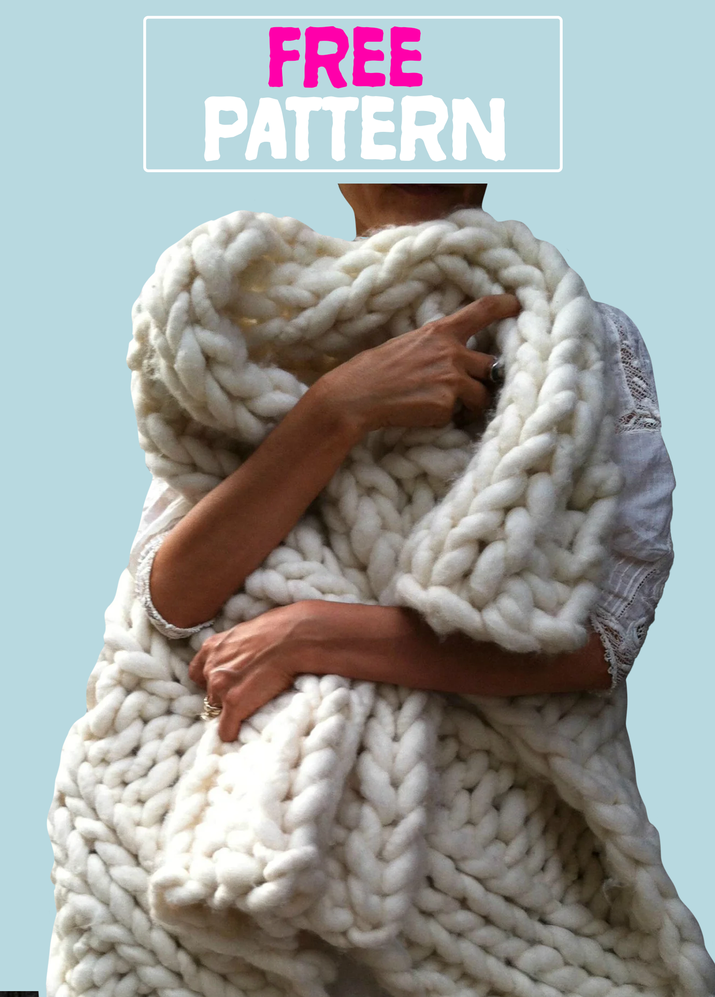 FREE Nantucket Throw PATTERN Big Loop Loopy Mango