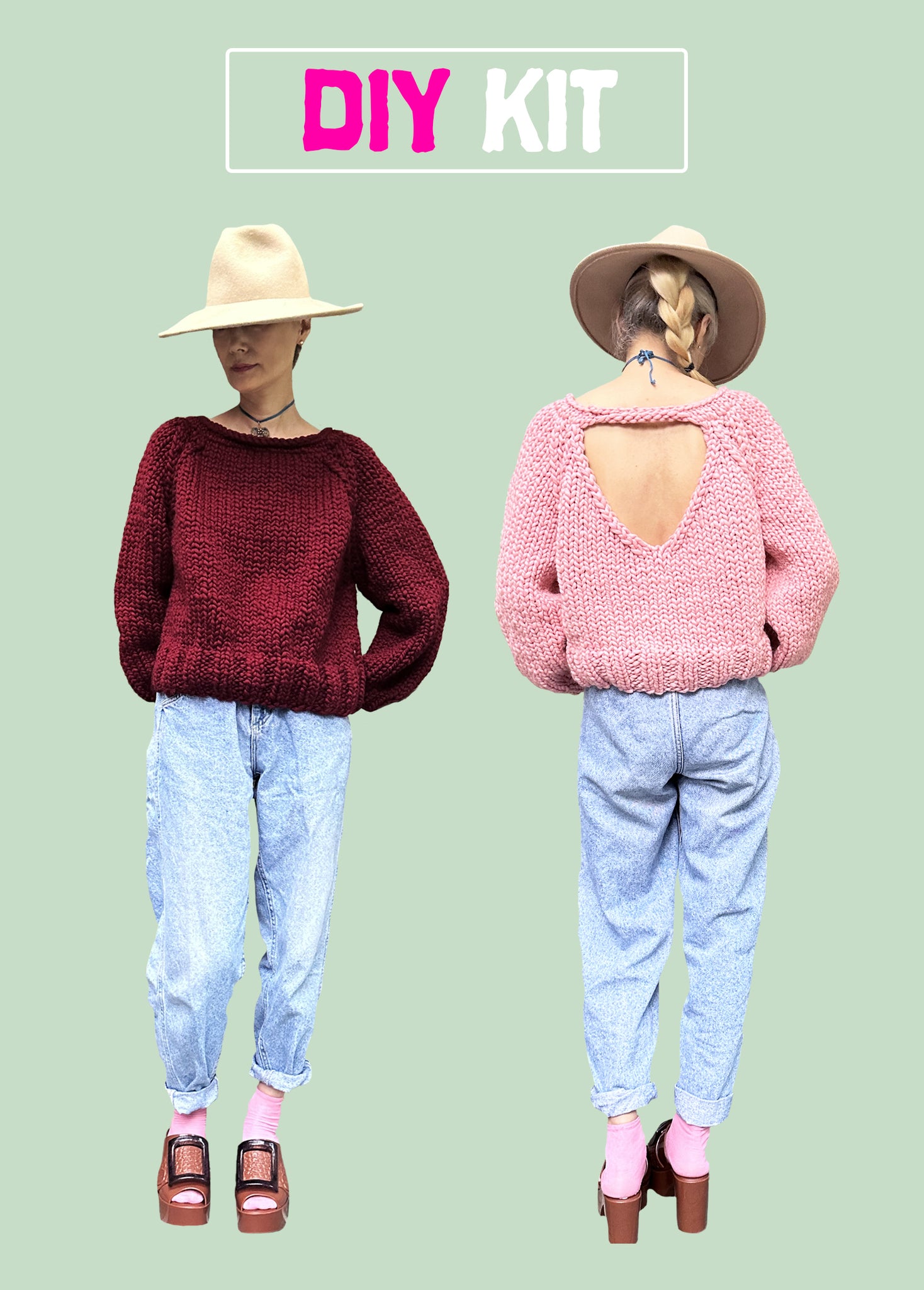 DIY Kit - Sweetheart Sweater - Merino No. 5