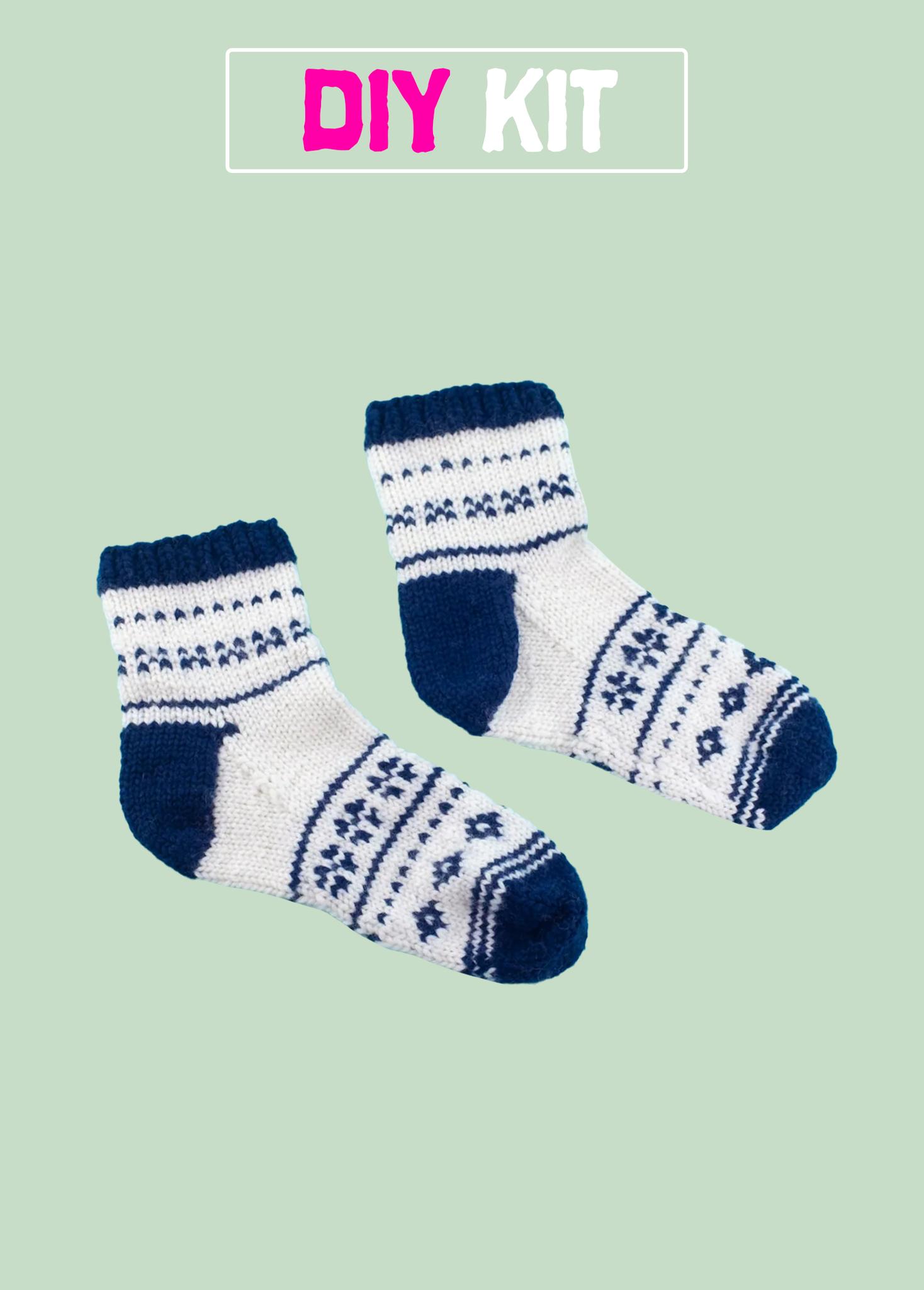 DIY Kit - Nordic Night Socks - Dream (Merino Worsted)