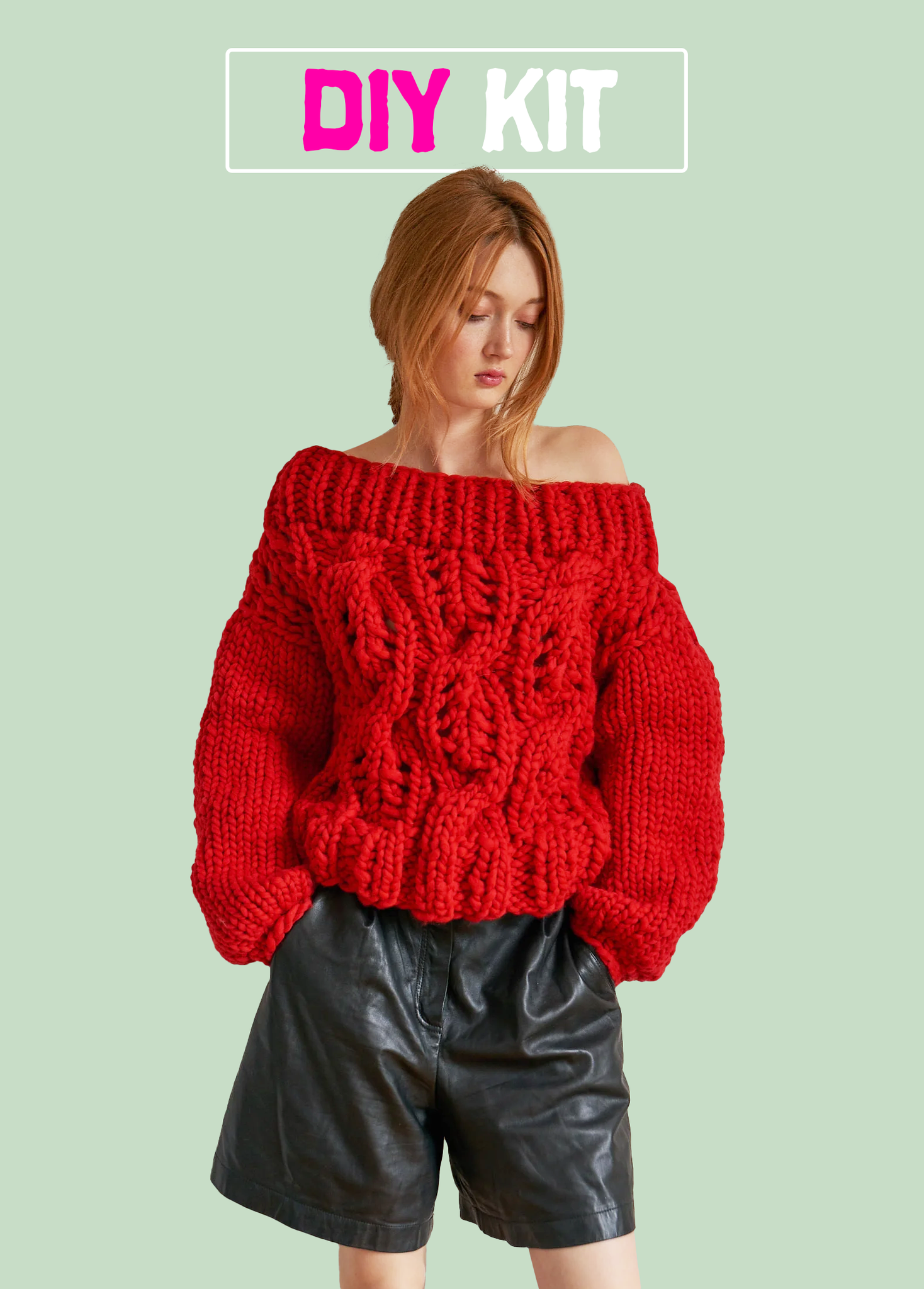 DIY Kit - Off the Shoulder Sweater - Merino No. 5