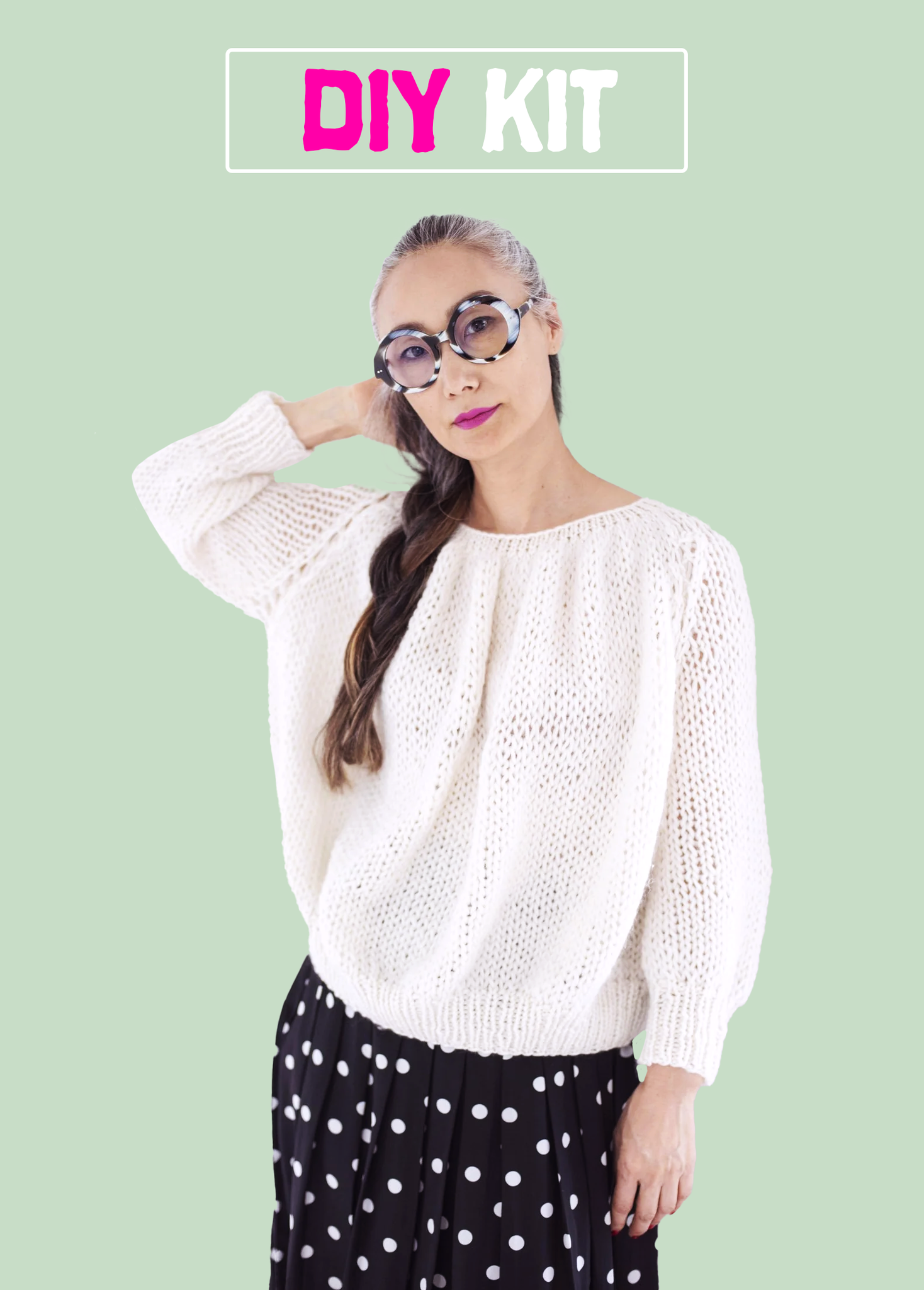DIY Kit - Rhinebeck Sweater - Dream (Merino Worsted)