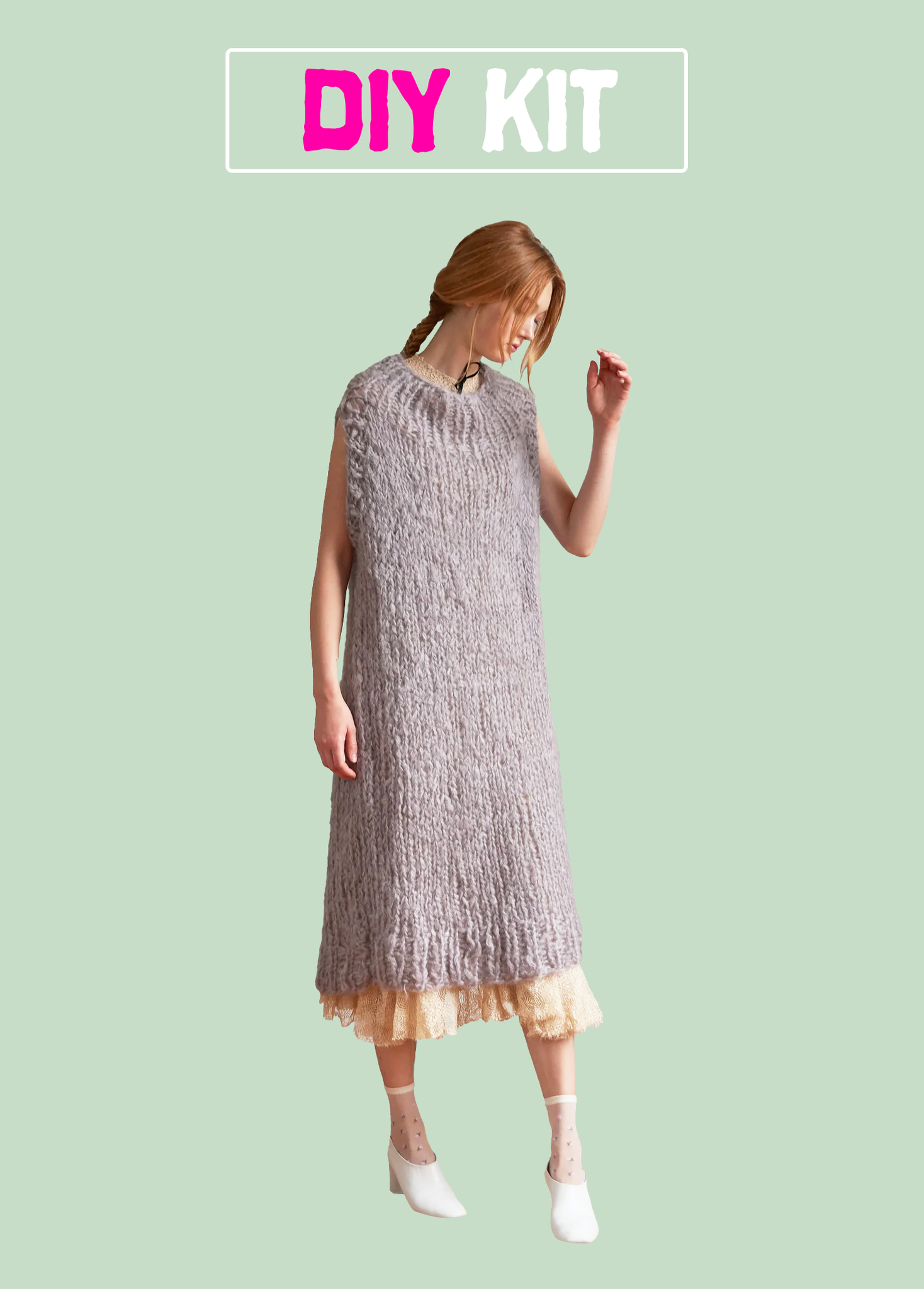 DIY Kit - Sleeveless Dress - Mohair So Soft
