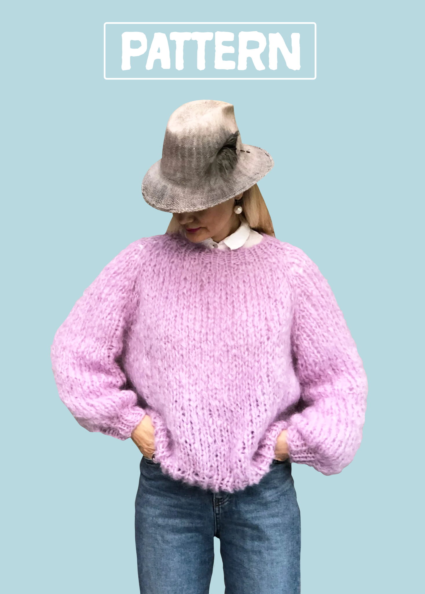 Top-Down Sweater PATTERN - Mohair So Soft