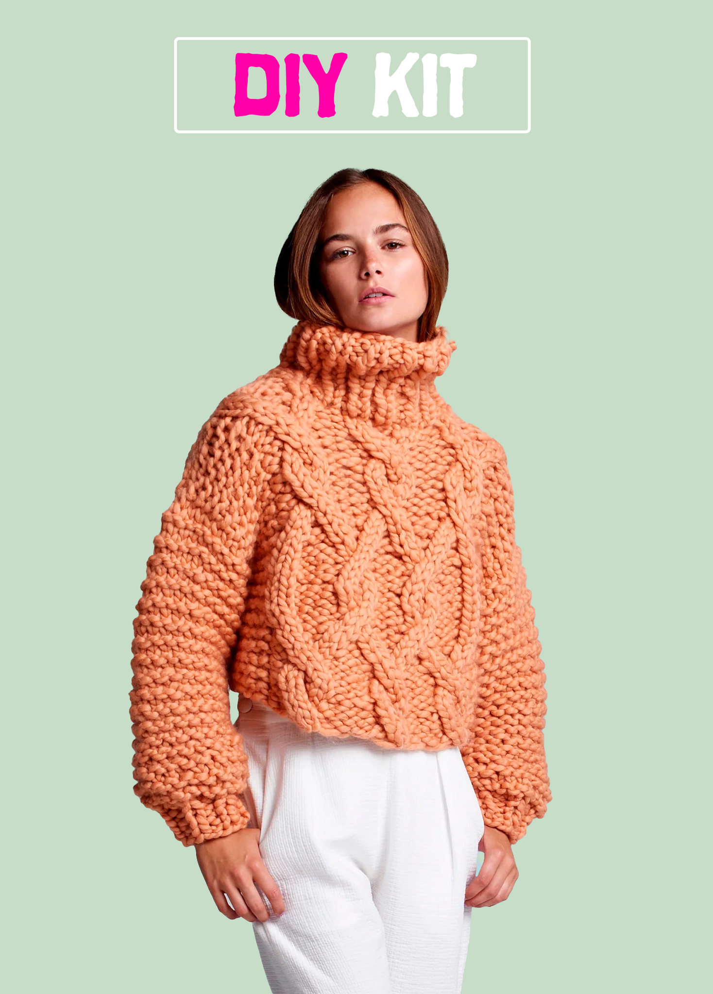 Cropped hot sale fisherman pullover