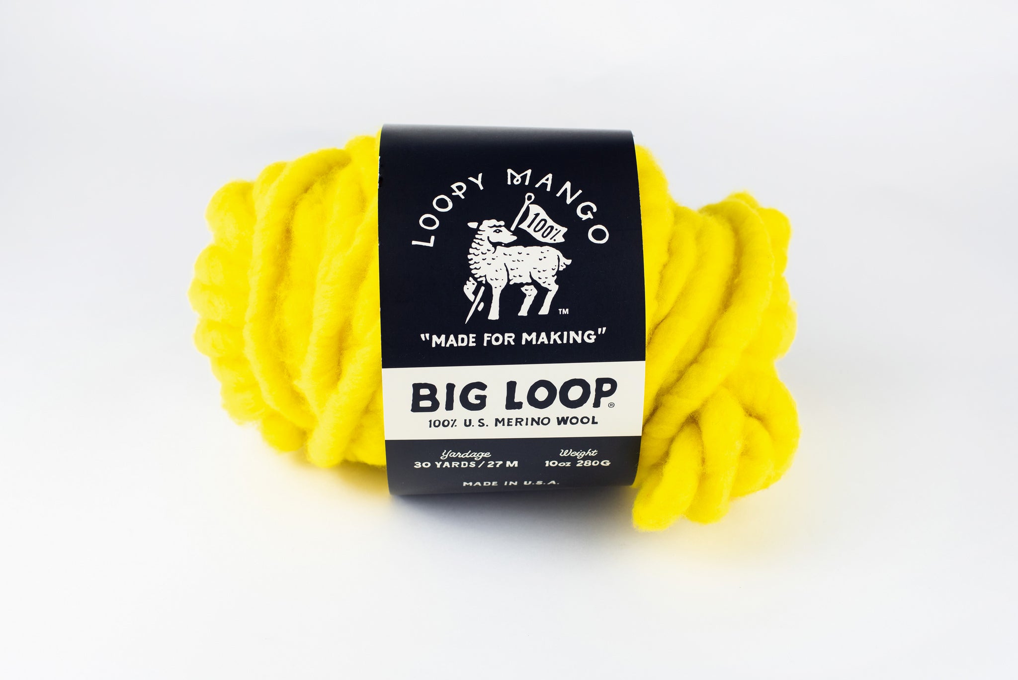 PRICED TO SELL! 10oz. Big Loop Mini Merino Wool - Limonata-SALE