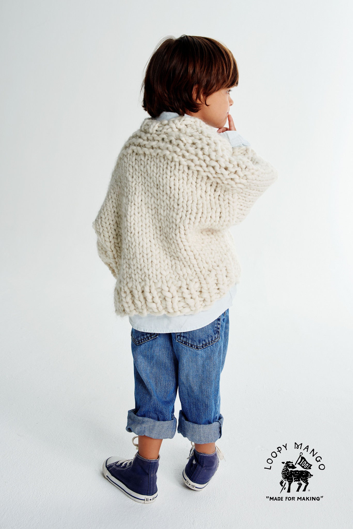 DIY Kit - Mini Cardigan Size 6-18 months, 1-4 years old - Merino No. 5