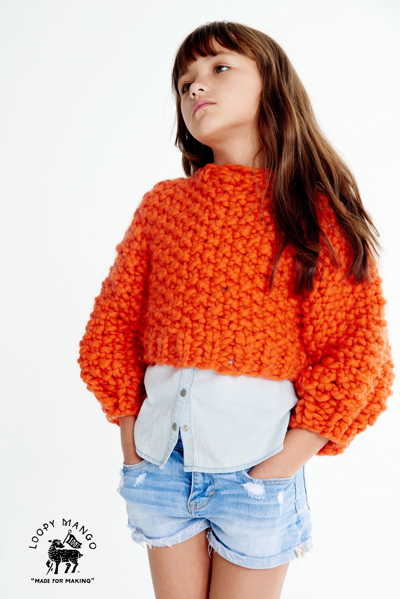 DIY Kit - Mini Cropped Sweater 6-8 years - Merino No. 5