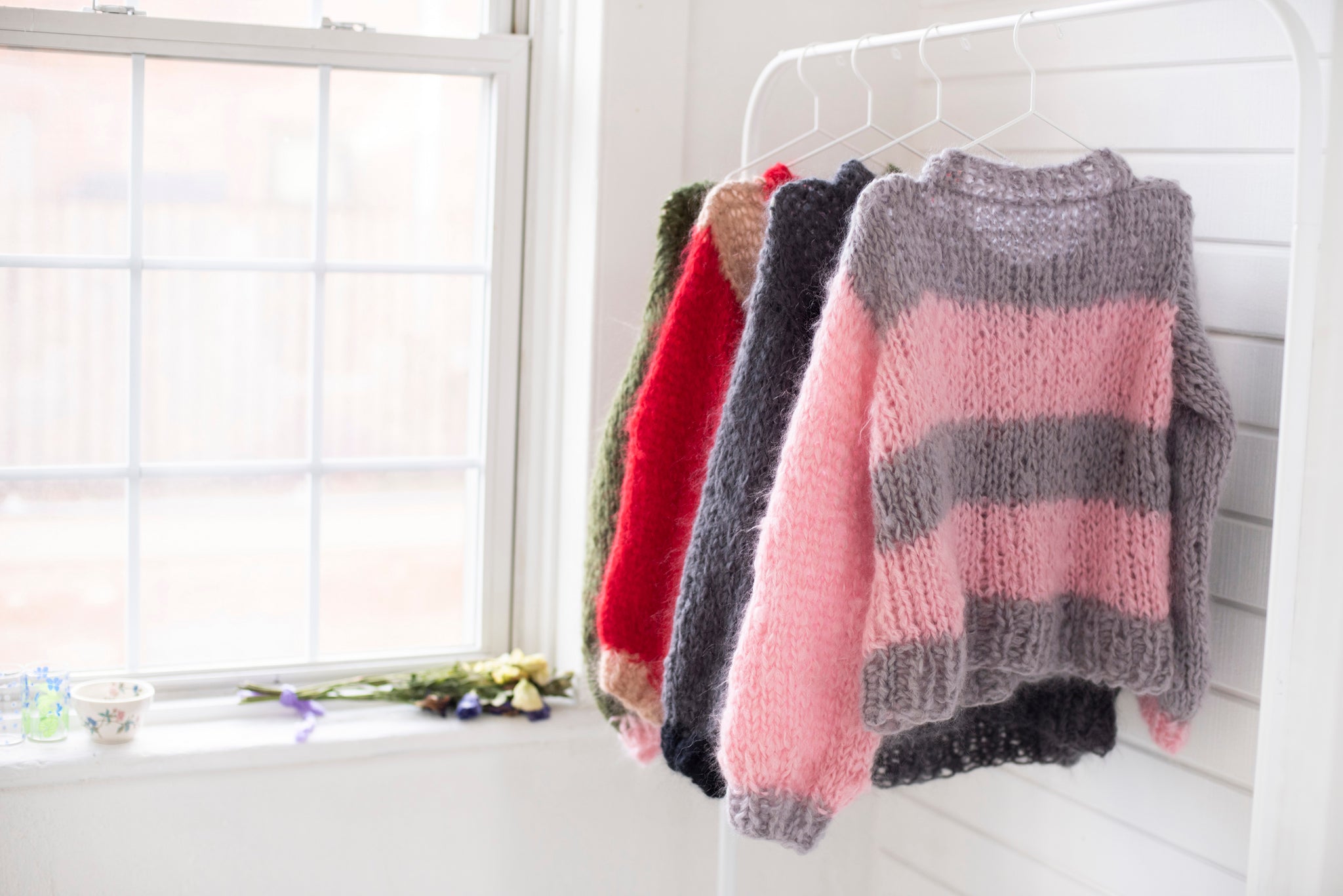 Lucky Stripe Sweater PATTERN- Mohair So Soft